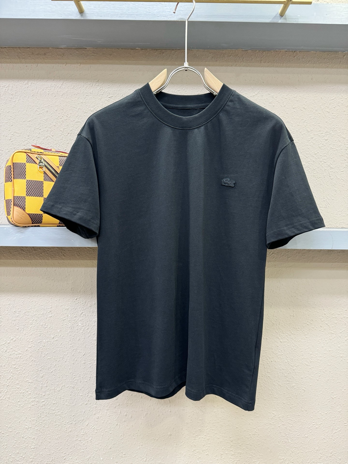 LACOSTE 2026新款短袖T恤！走秀图案时尚休闲短袖T恤衫！设计logo设计！极具设计精选客供面料