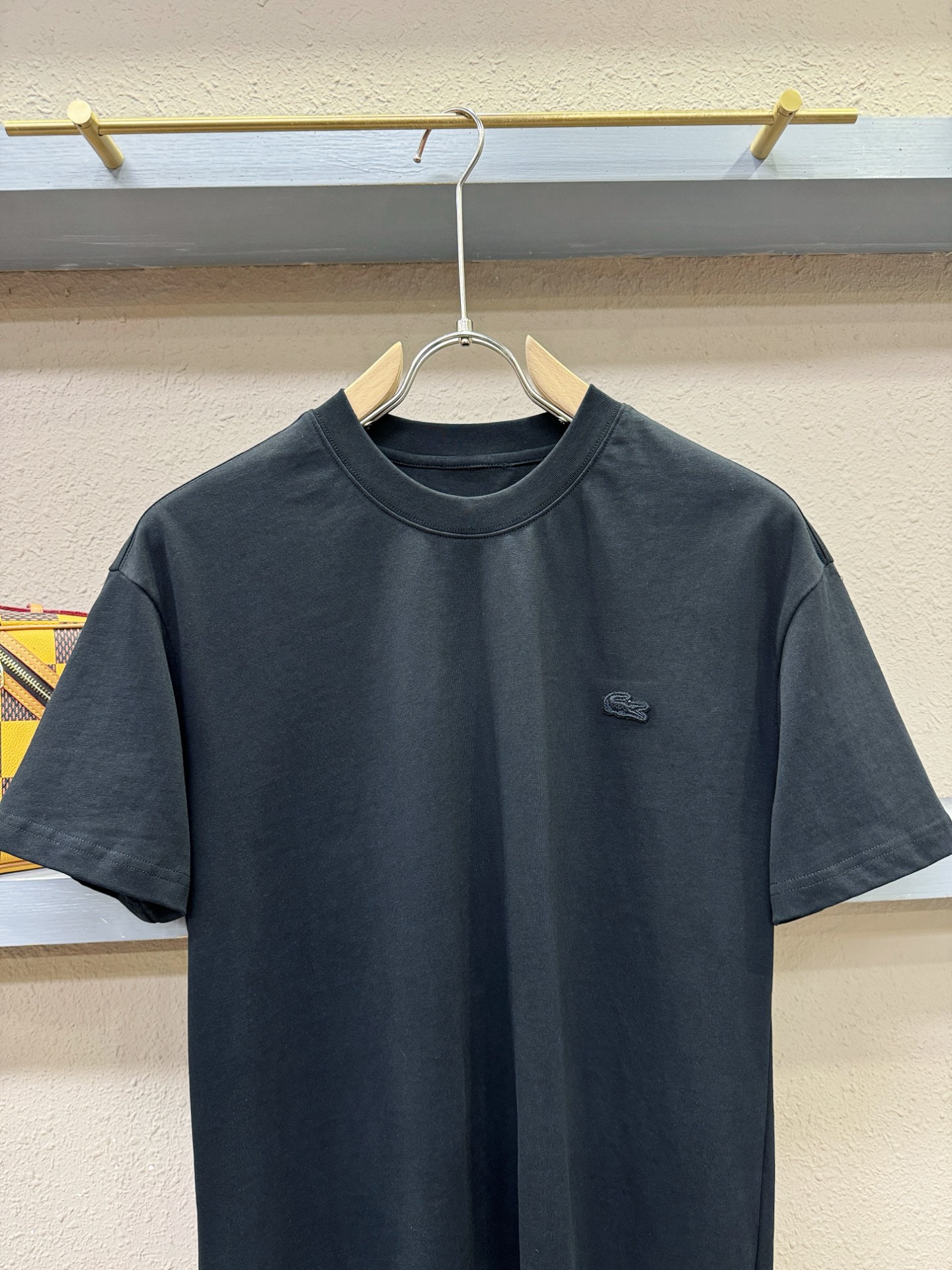 LACOSTE 2026新款短袖T恤！走秀图案时尚休闲短袖T恤衫！设计logo设计！极具设计精选客供面料