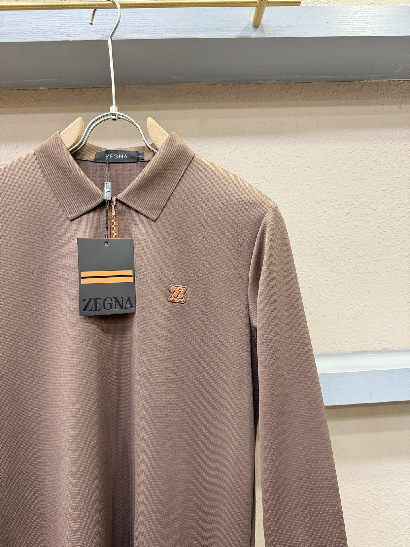 Ermenegildo Zeg*a杰*亚 2025秋冬新品，官网同步 经典大气百搭Polo领长袖T恤，顶