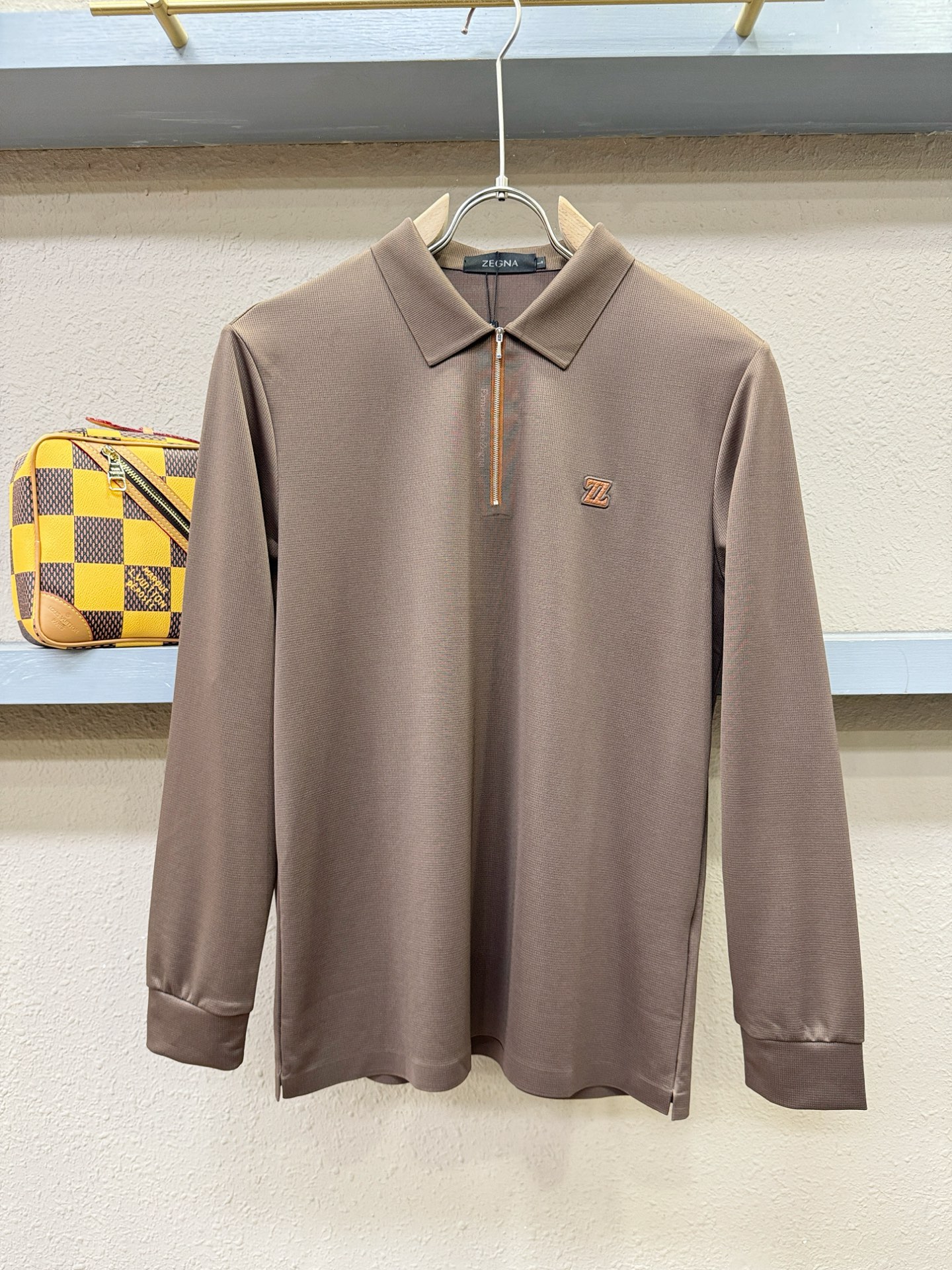 Ermenegildo Zeg*a杰*亚 2025秋冬新品，官网同步 经典大气百搭Polo领长袖T恤，顶