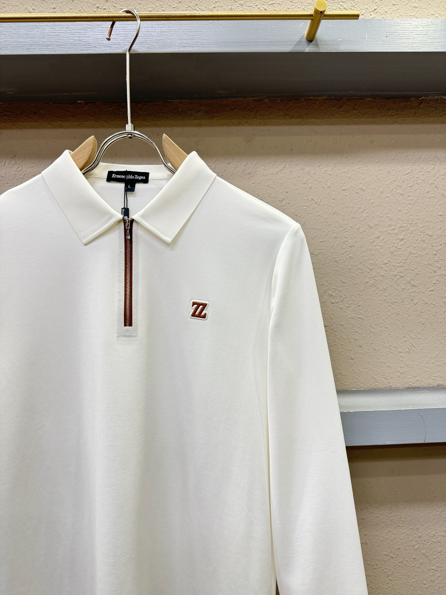 Ermenegildo Zeg*a杰*亚 2025秋冬新品，官网同步 经典大气百搭Polo领长袖T恤，顶