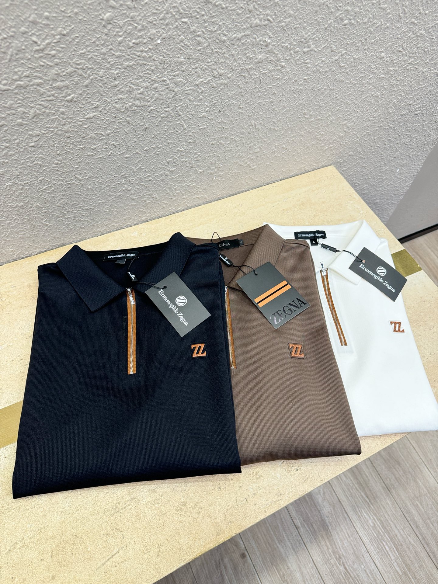 Ermenegildo Zeg*a杰*亚 2025秋冬新品，官网同步 经典大气百搭Polo领长袖T恤，顶