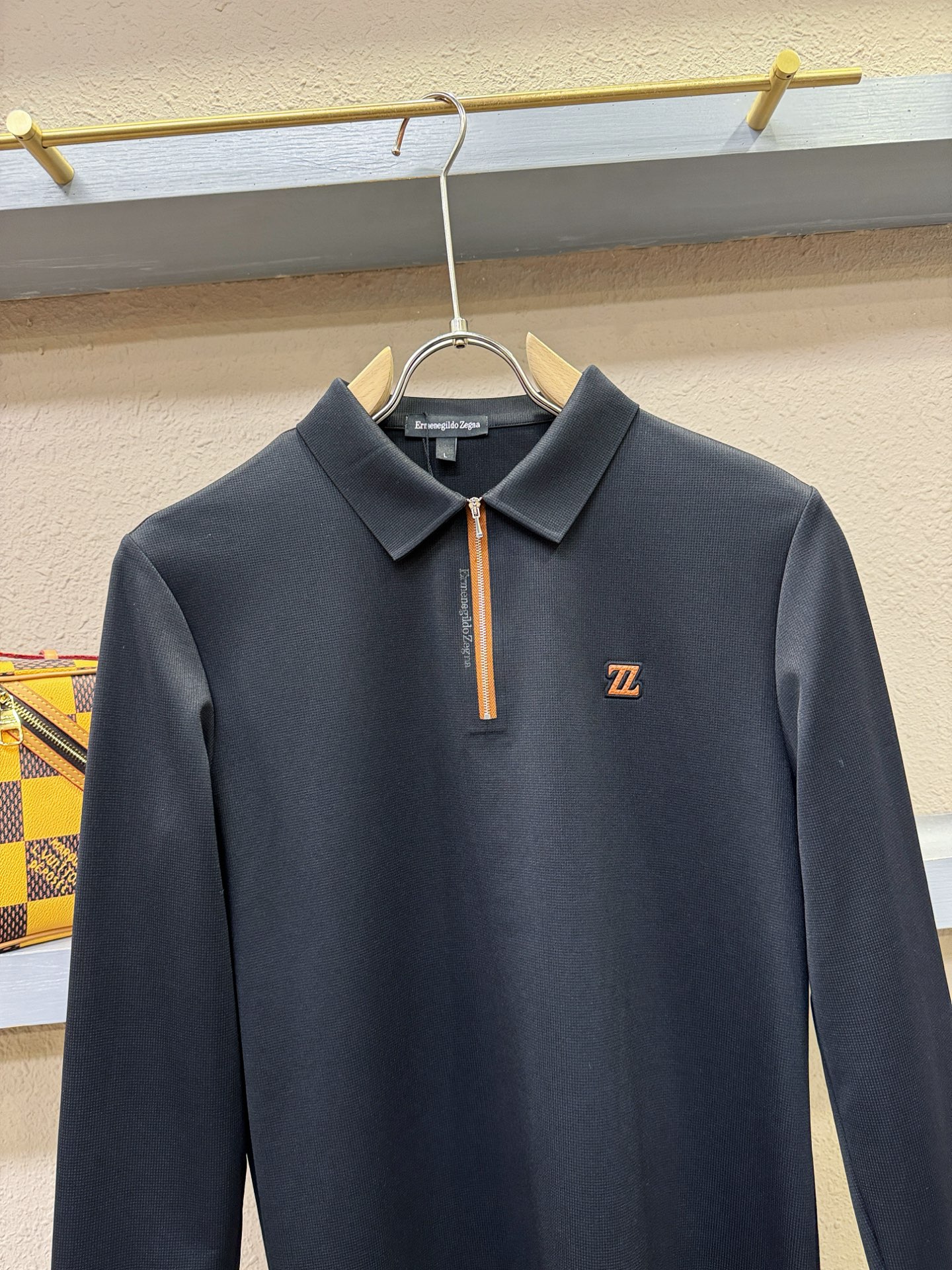 Ermenegildo Zeg*a杰*亚 2025秋冬新品，官网同步 经典大气百搭Polo领长袖T恤，顶