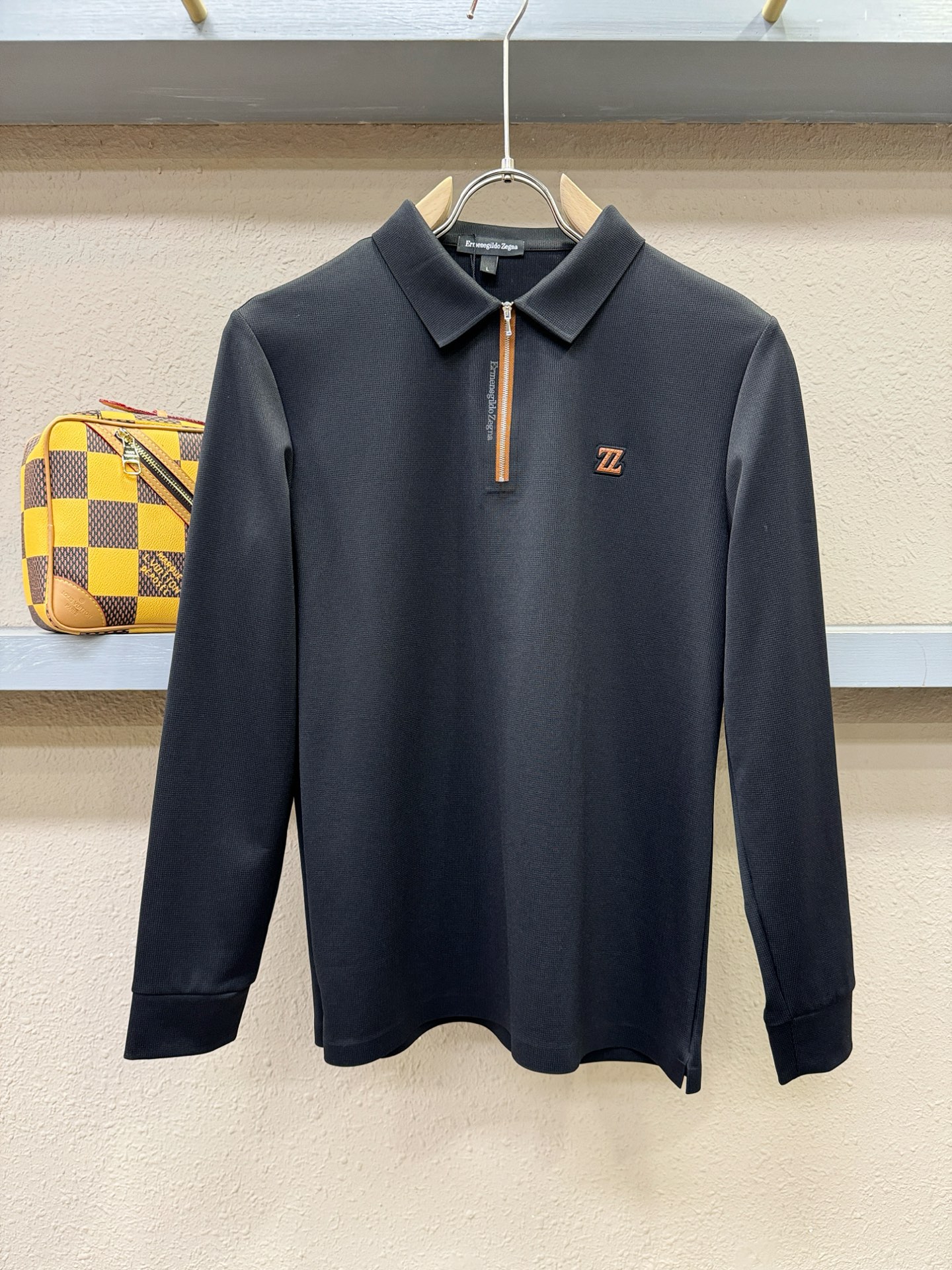 Ermenegildo Zeg*a杰*亚 2025秋冬新品，官网同步 经典大气百搭Polo领长袖T恤，顶