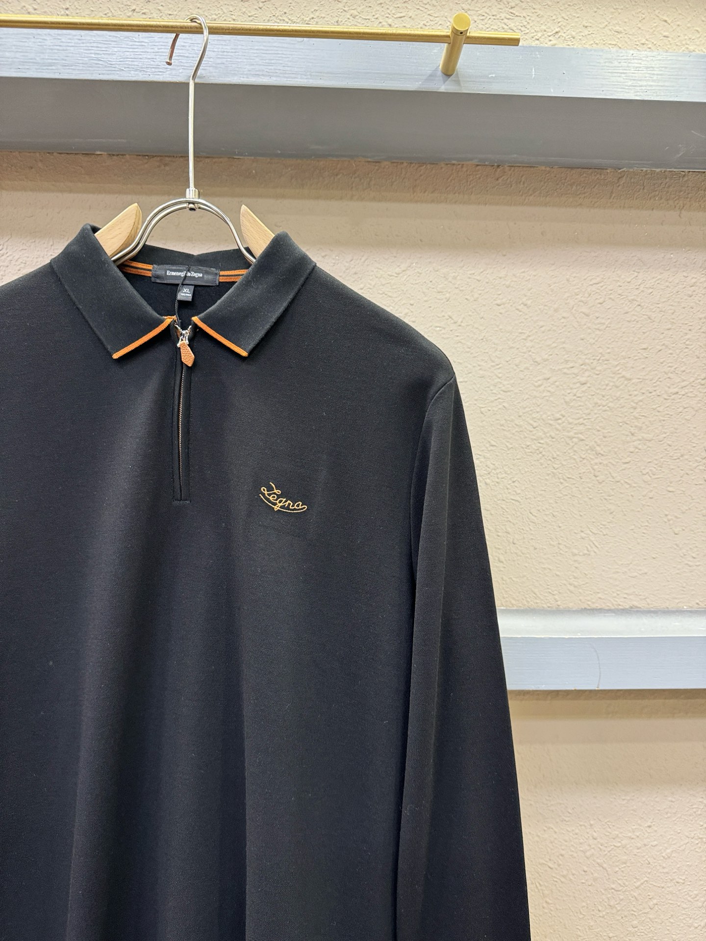 Loro Piana诺悠翩雅 2025秋季新品，官网同步 经典大气百搭Polo领长袖T恤，顶级原版面料，