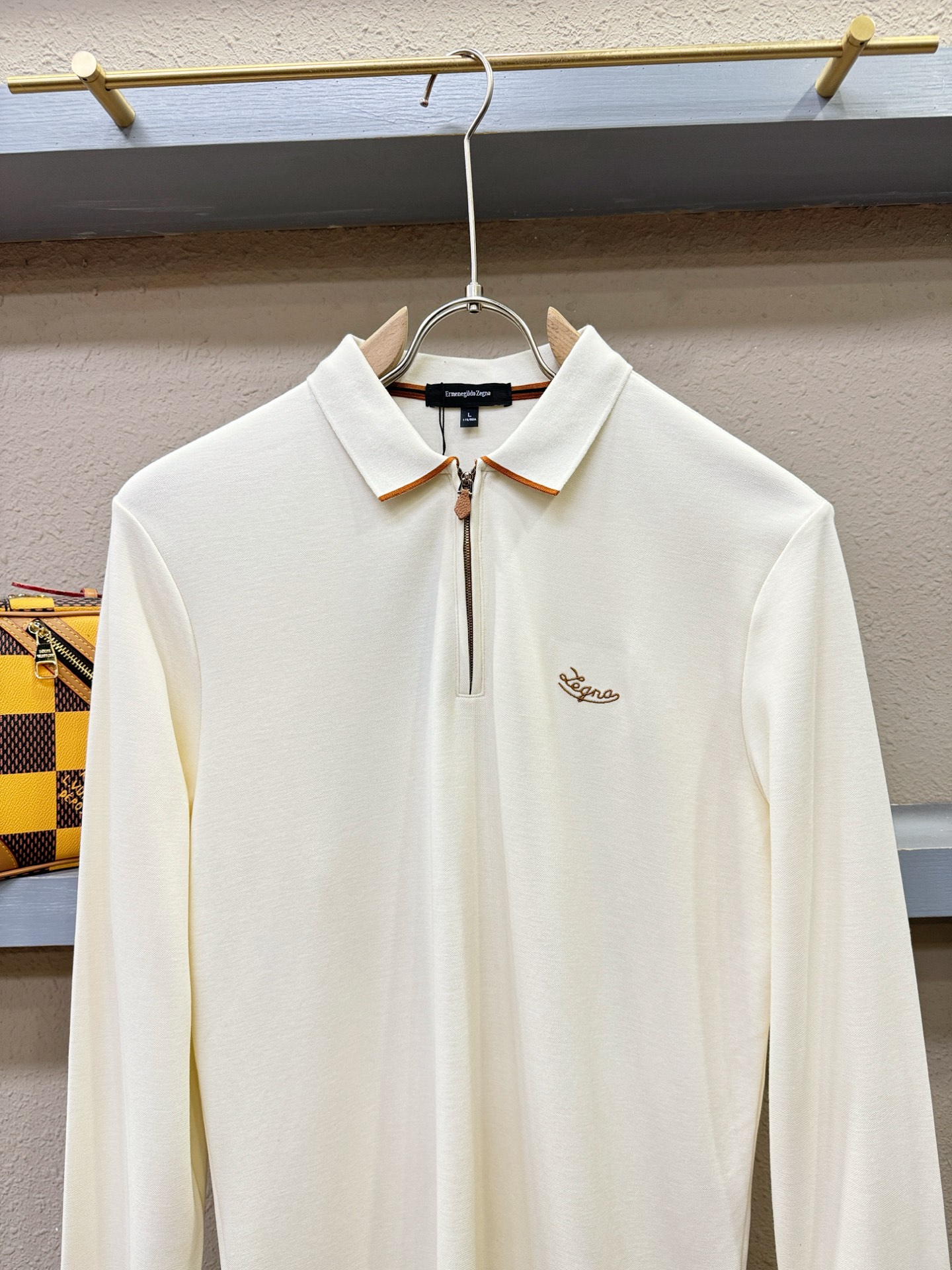 Loro Piana诺悠翩雅 2025秋季新品，官网同步 经典大气百搭Polo领长袖T恤，顶级原版面料，