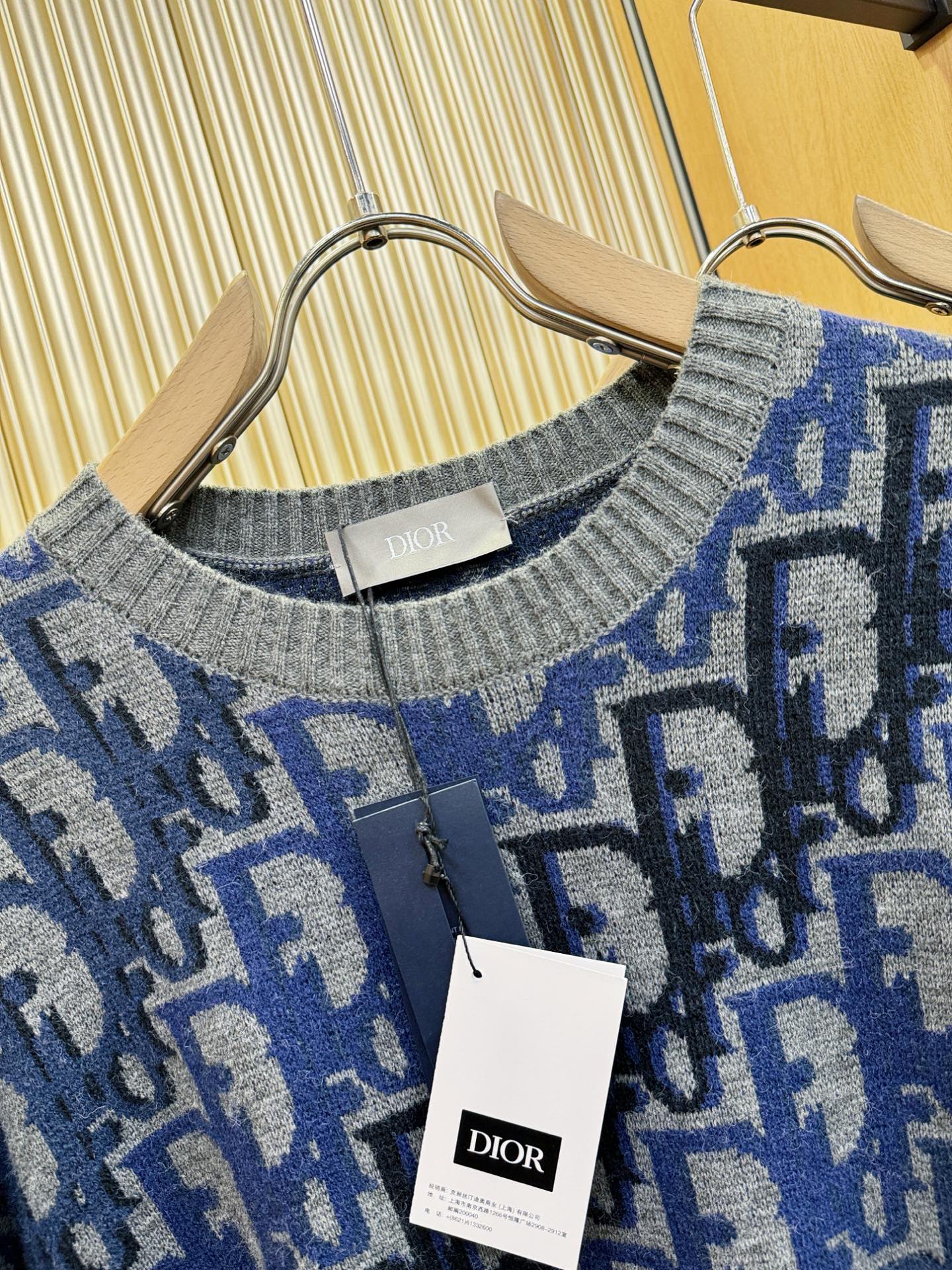 顶级版Dior迪奥 专柜同步 冬季新款羊毛衫（绵羊毛100%）甄选客供进口100％绵羊毛材质！面料手感偏