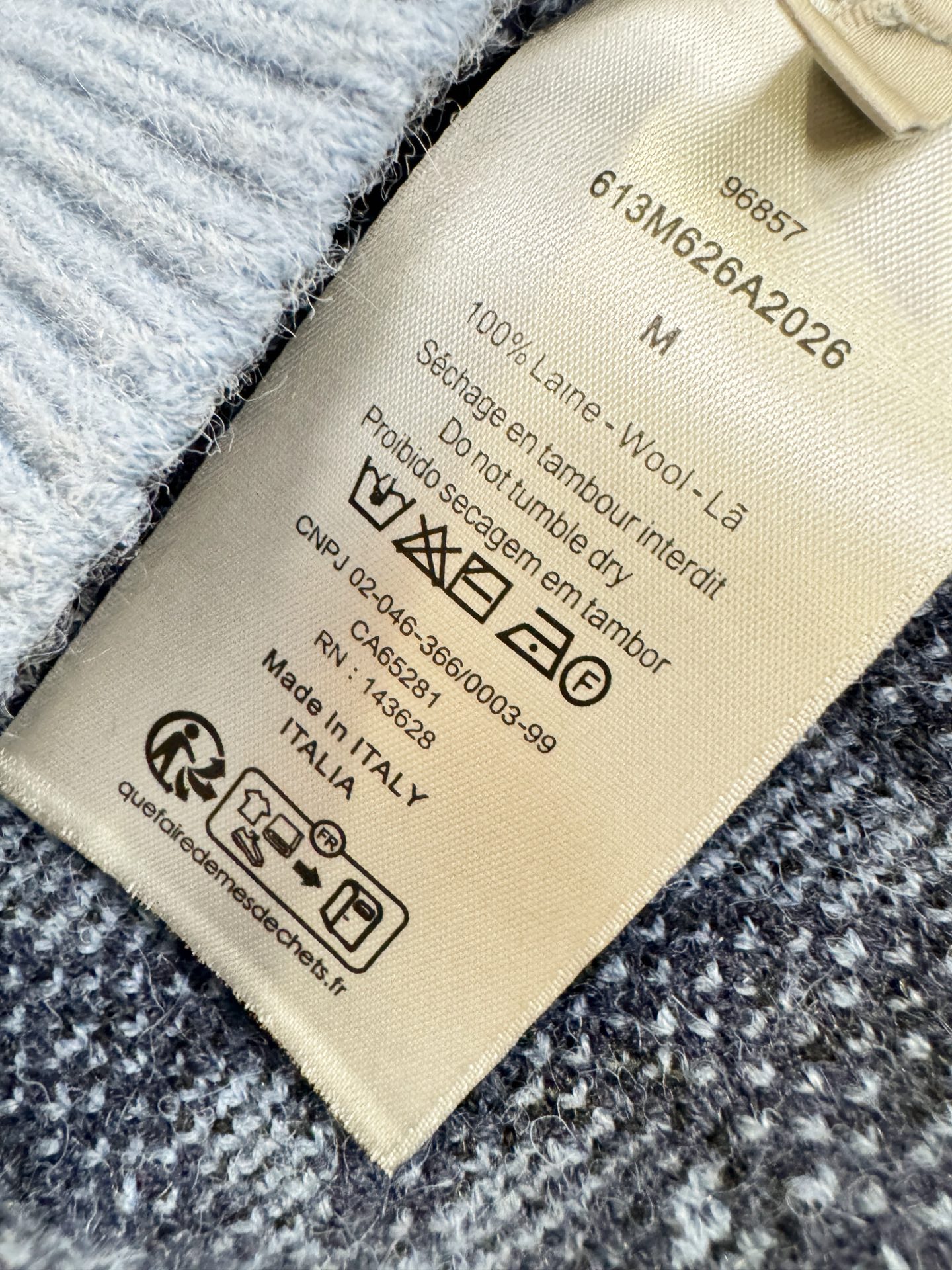 顶级版Dior迪奥 专柜同步 冬季新款羊毛衫（绵羊毛100%）甄选客供进口100％绵羊毛材质！面料手感偏