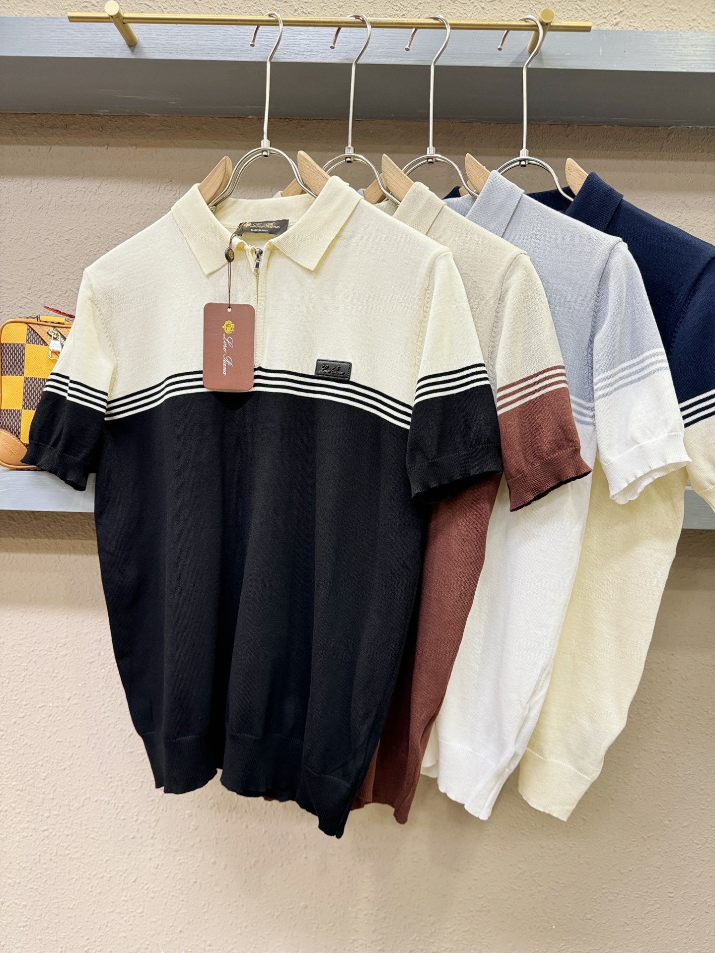 Loro Piana诺悠翩雅 2026春夏新品针织短袖，进口针织面料，手感柔软。顶级进口私货，时尚设计潮