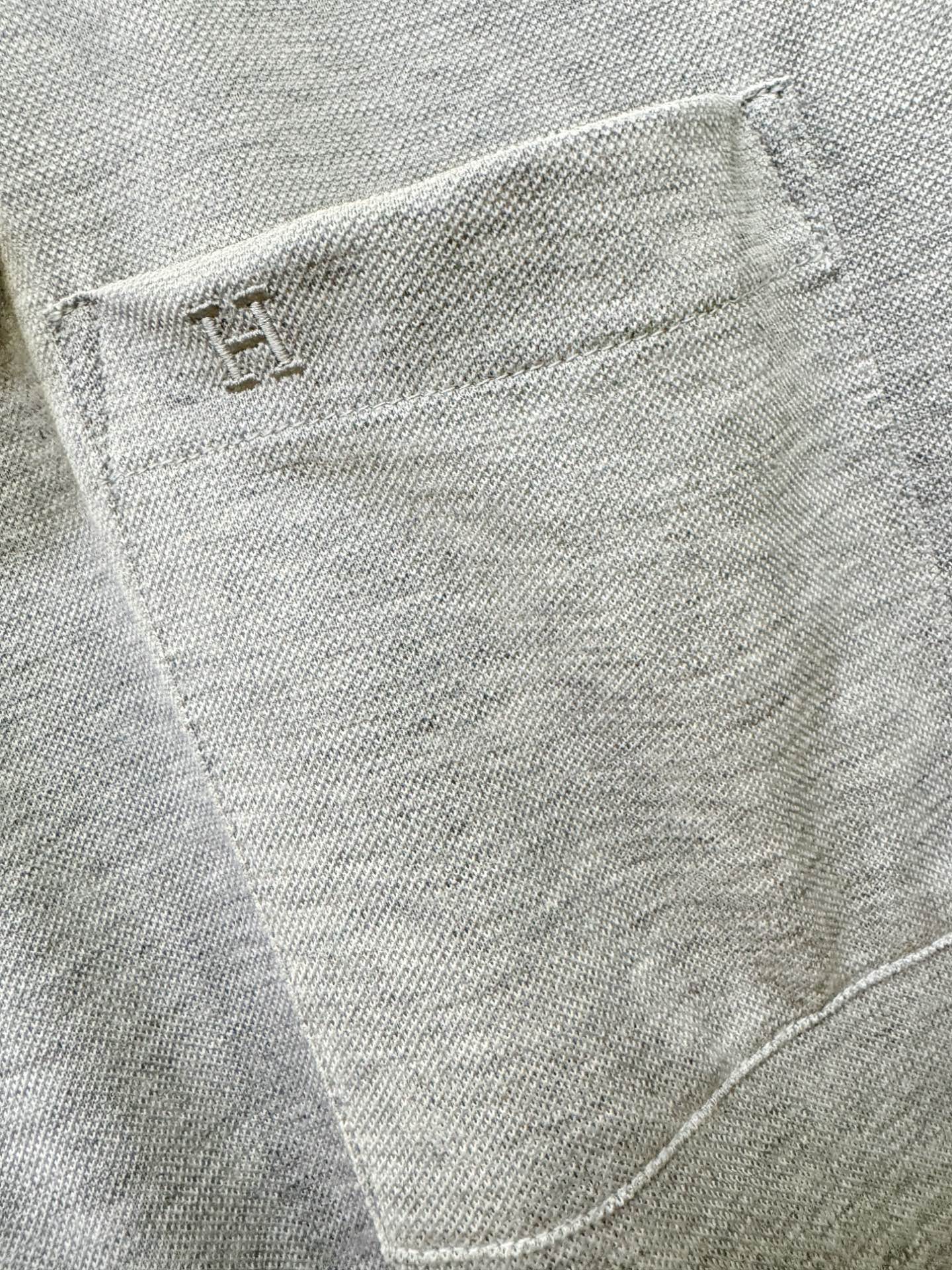 Hermès爱马仕 2026官方新款 专柜同步上市 男士翻领短袖POLO衫，高端主线系列，进口珠地丝光棉