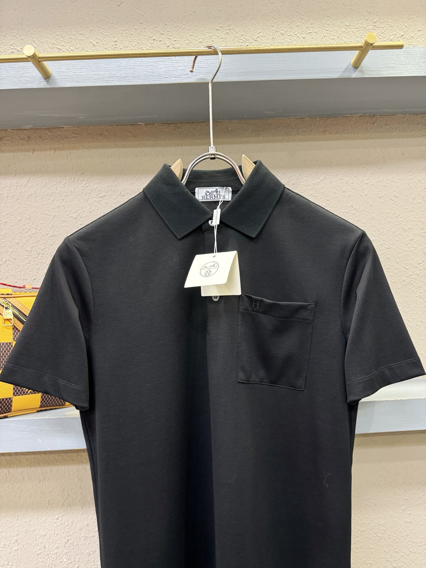 Hermès爱马仕 2026官方新款 专柜同步上市 男士翻领短袖POLO衫，高端主线系列，进口珠地丝光棉