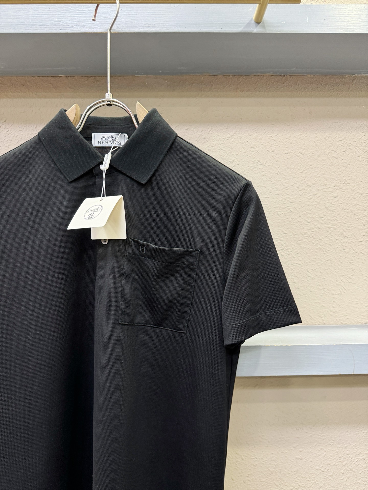 Hermès爱马仕 2026官方新款 专柜同步上市 男士翻领短袖POLO衫，高端主线系列，进口珠地丝光棉