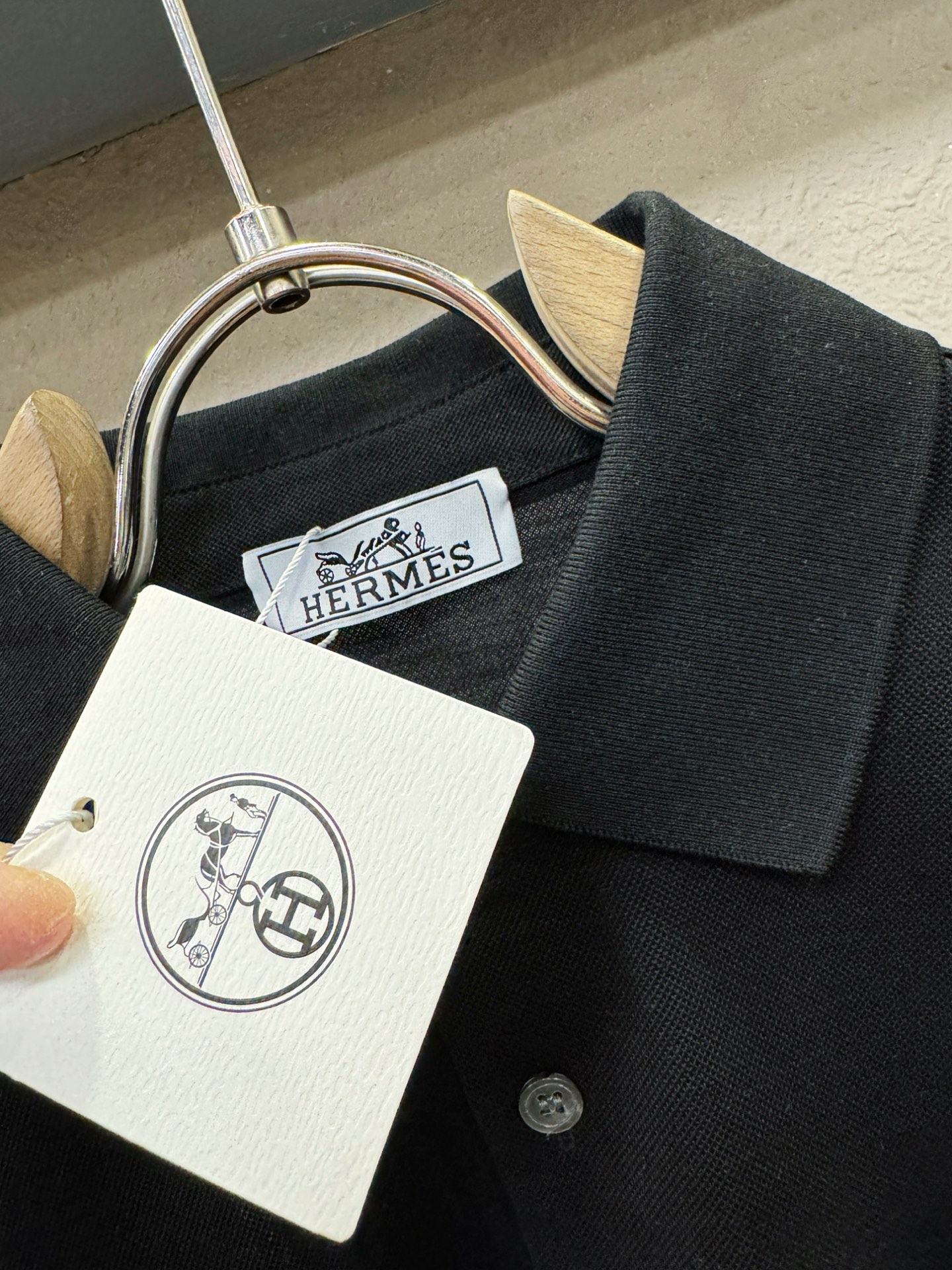 Hermès爱马仕 2026官方新款 专柜同步上市 男士翻领短袖POLO衫，高端主线系列，进口珠地丝光棉