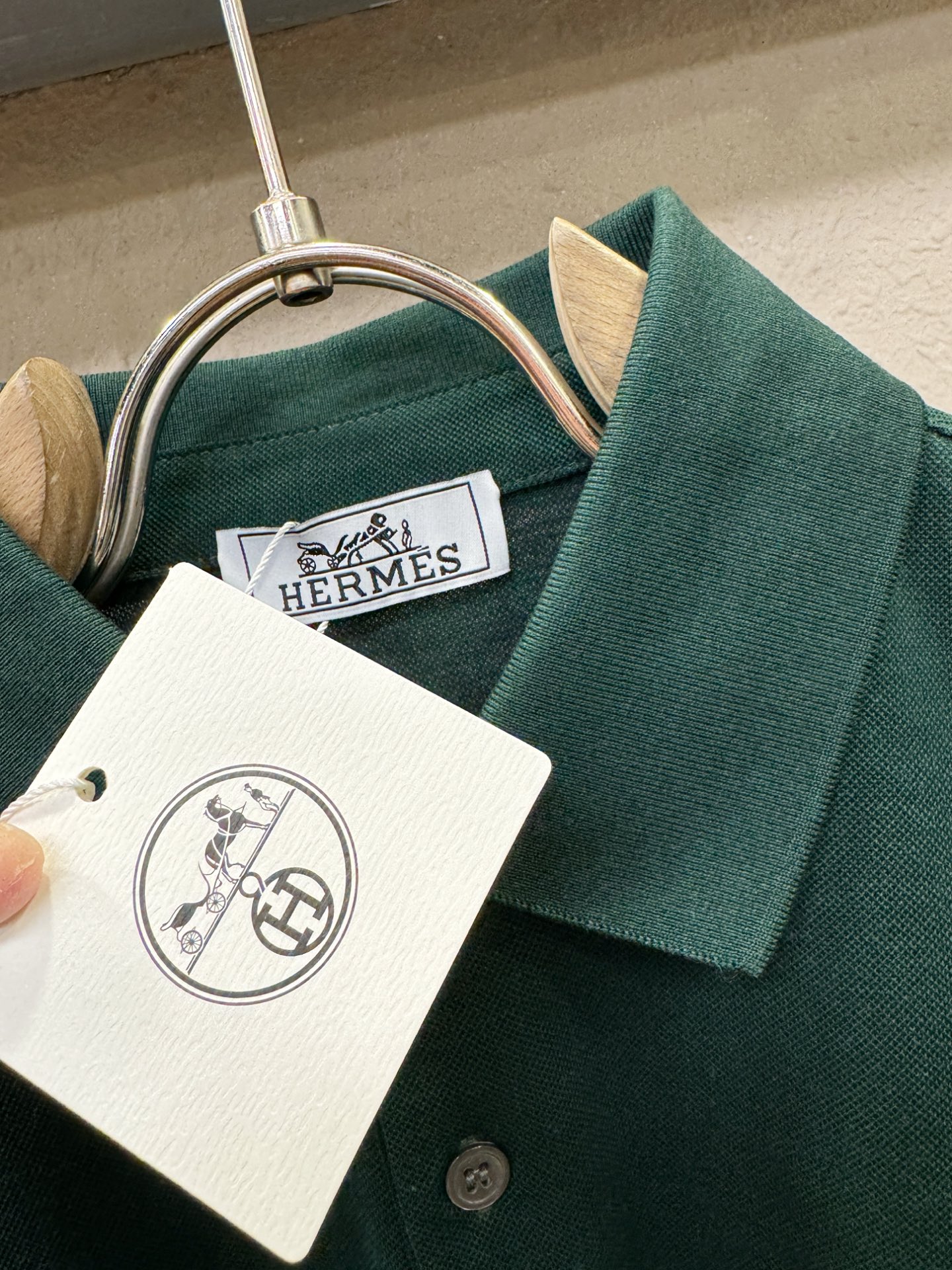 Hermès爱马仕 2026官方新款 专柜同步上市 男士翻领短袖POLO衫，高端主线系列，进口珠地丝光棉