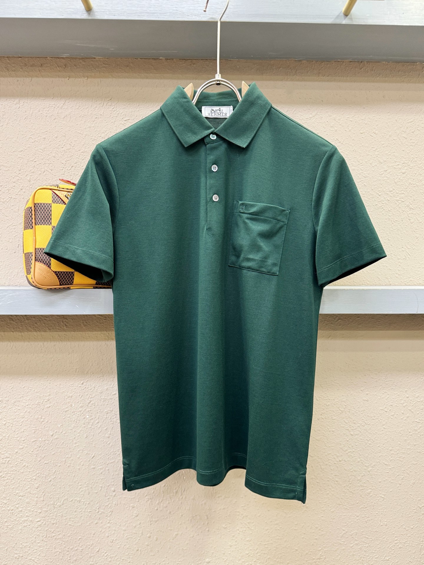 Hermès爱马仕 2026官方新款 专柜同步上市 男士翻领短袖POLO衫，高端主线系列，进口珠地丝光棉