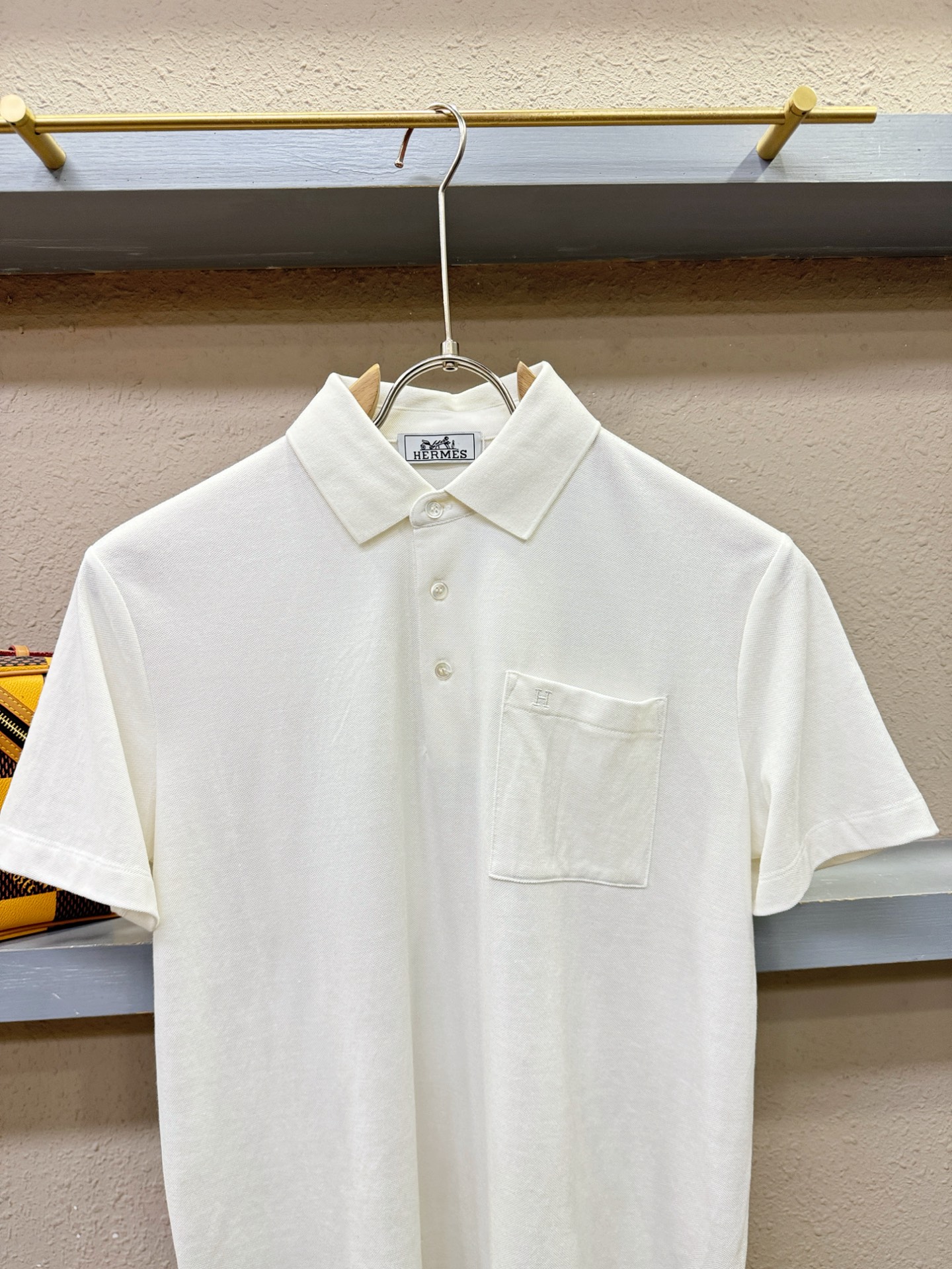 Hermès爱马仕 2026官方新款 专柜同步上市 男士翻领短袖POLO衫，高端主线系列，进口珠地丝光棉