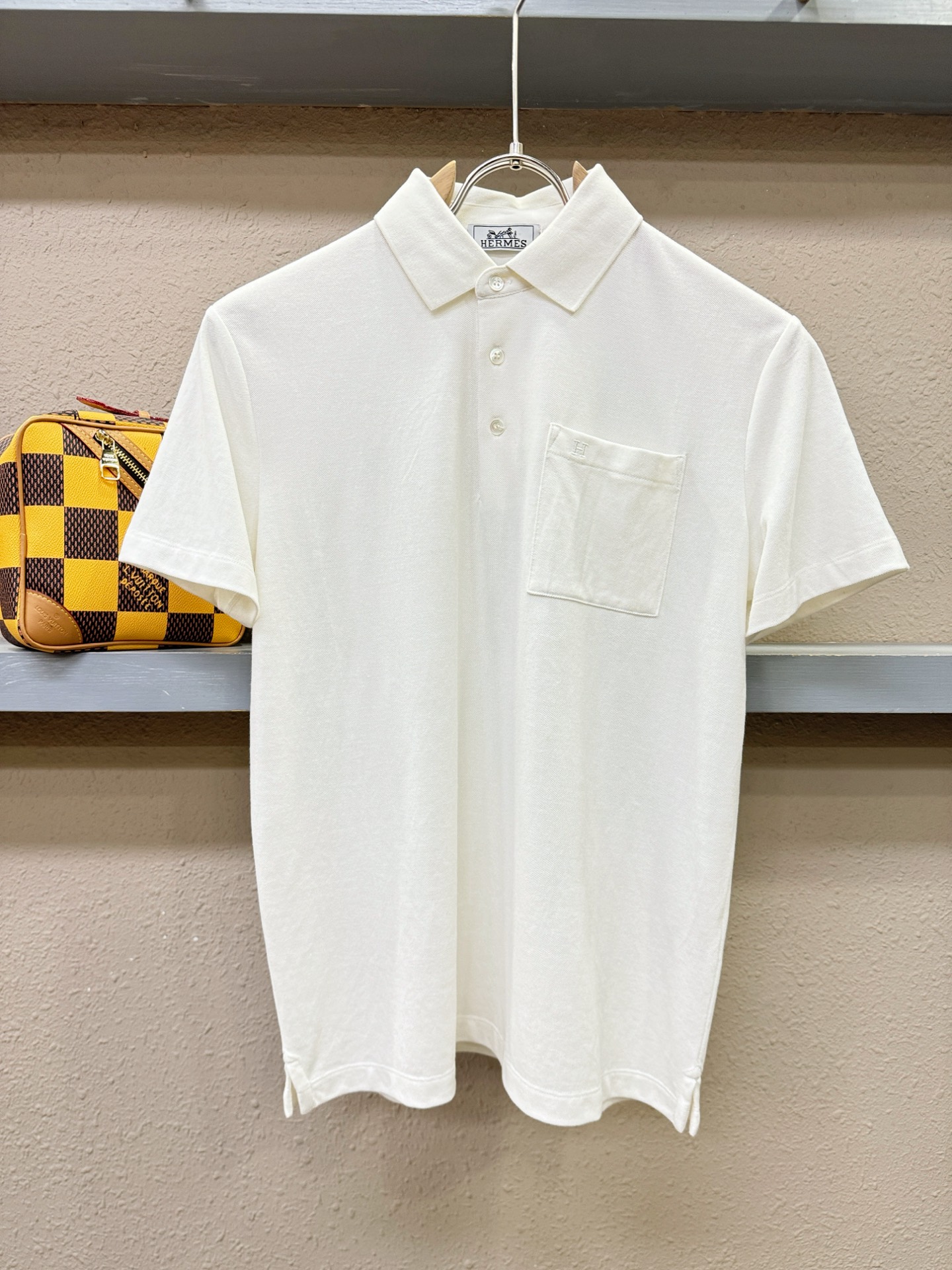 Hermès爱马仕 2026官方新款 专柜同步上市 男士翻领短袖POLO衫，高端主线系列，进口珠地丝光棉