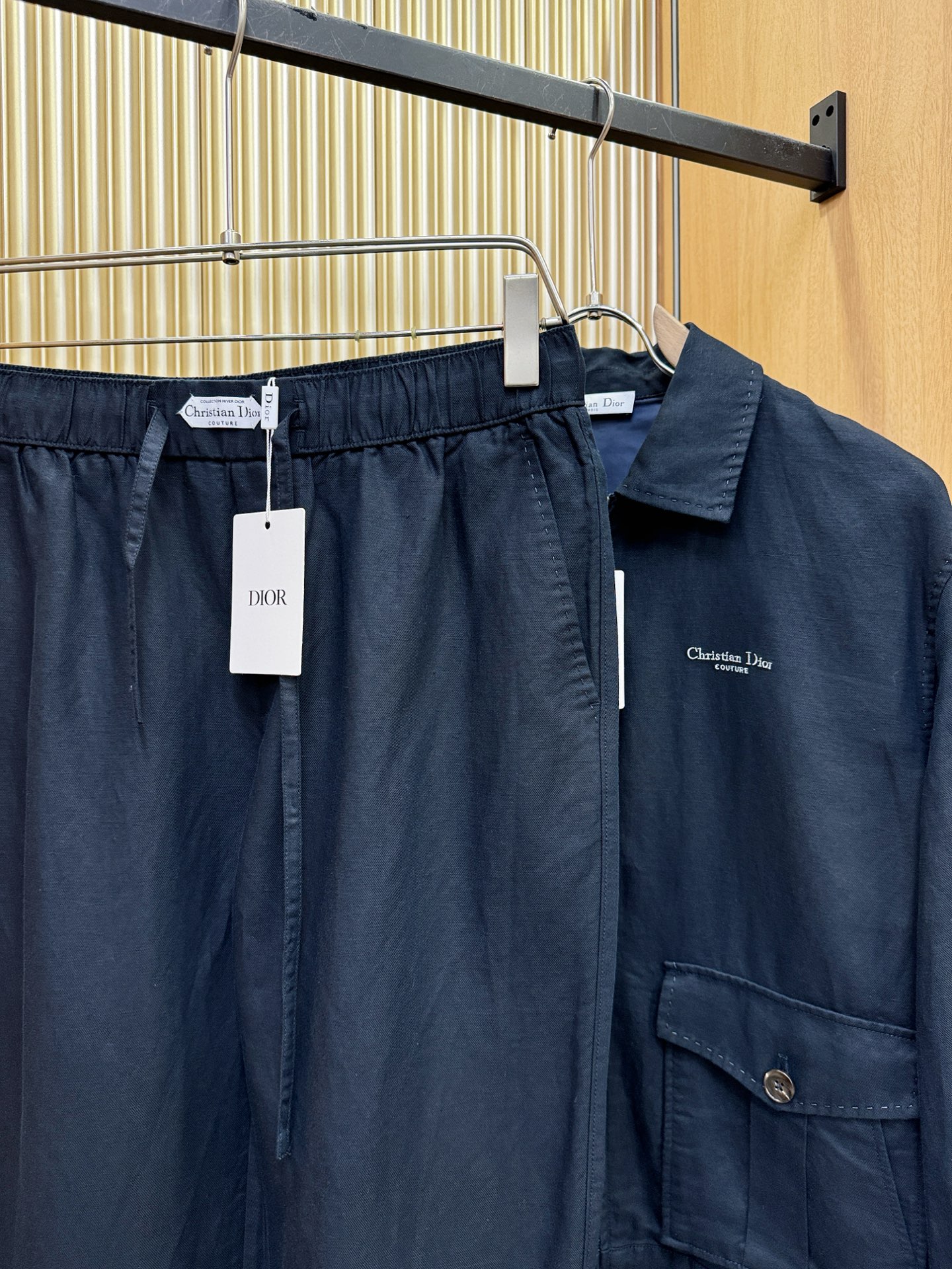 套装 Dior迪奥 2026专柜同款亚麻套装，100%亚麻面料，亚麻外套，足够腔调，亚麻自带的麻结肌理，