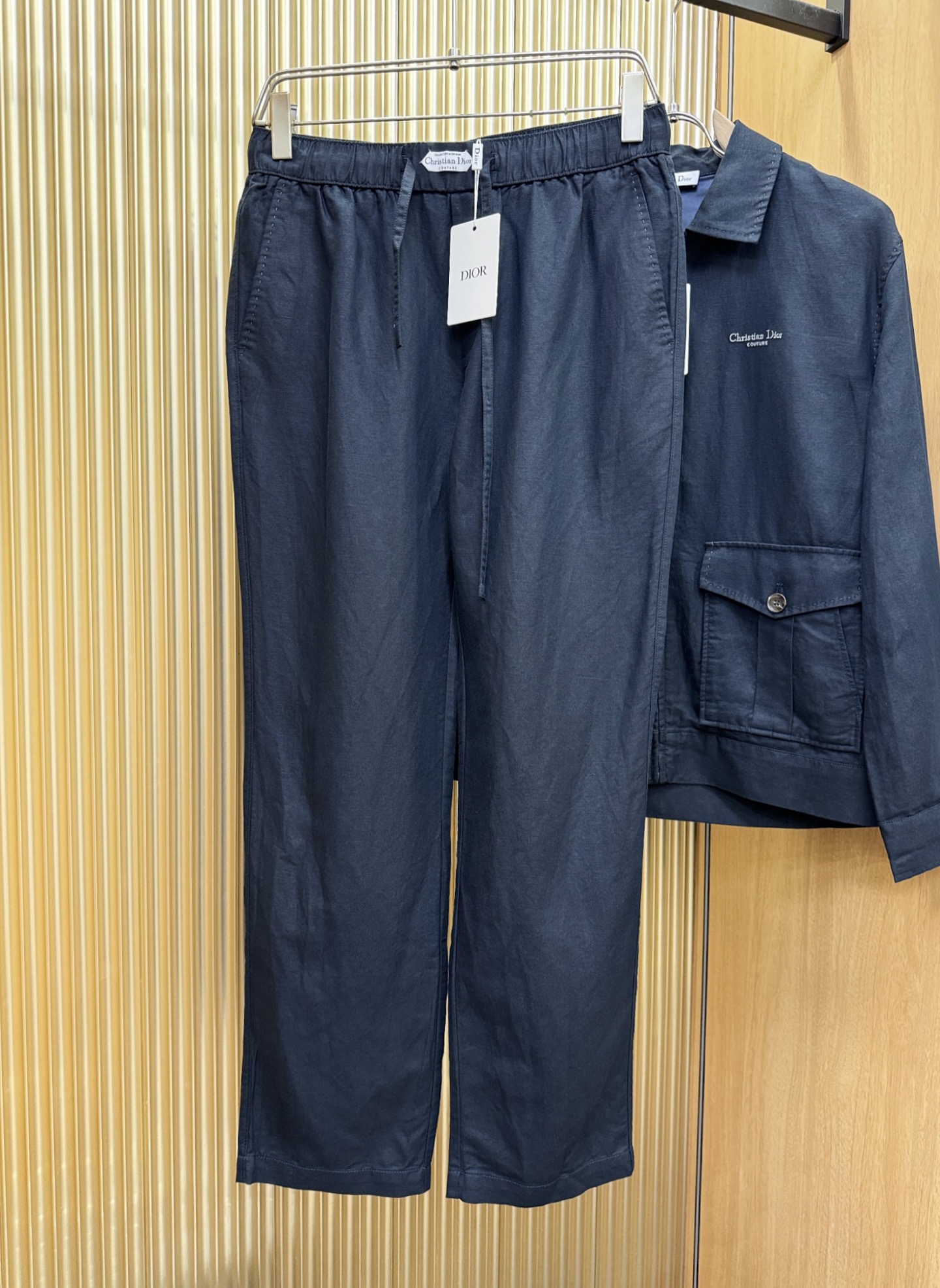 套装 Dior迪奥 2026专柜同款亚麻套装，100%亚麻面料，亚麻外套，足够腔调，亚麻自带的麻结肌理，