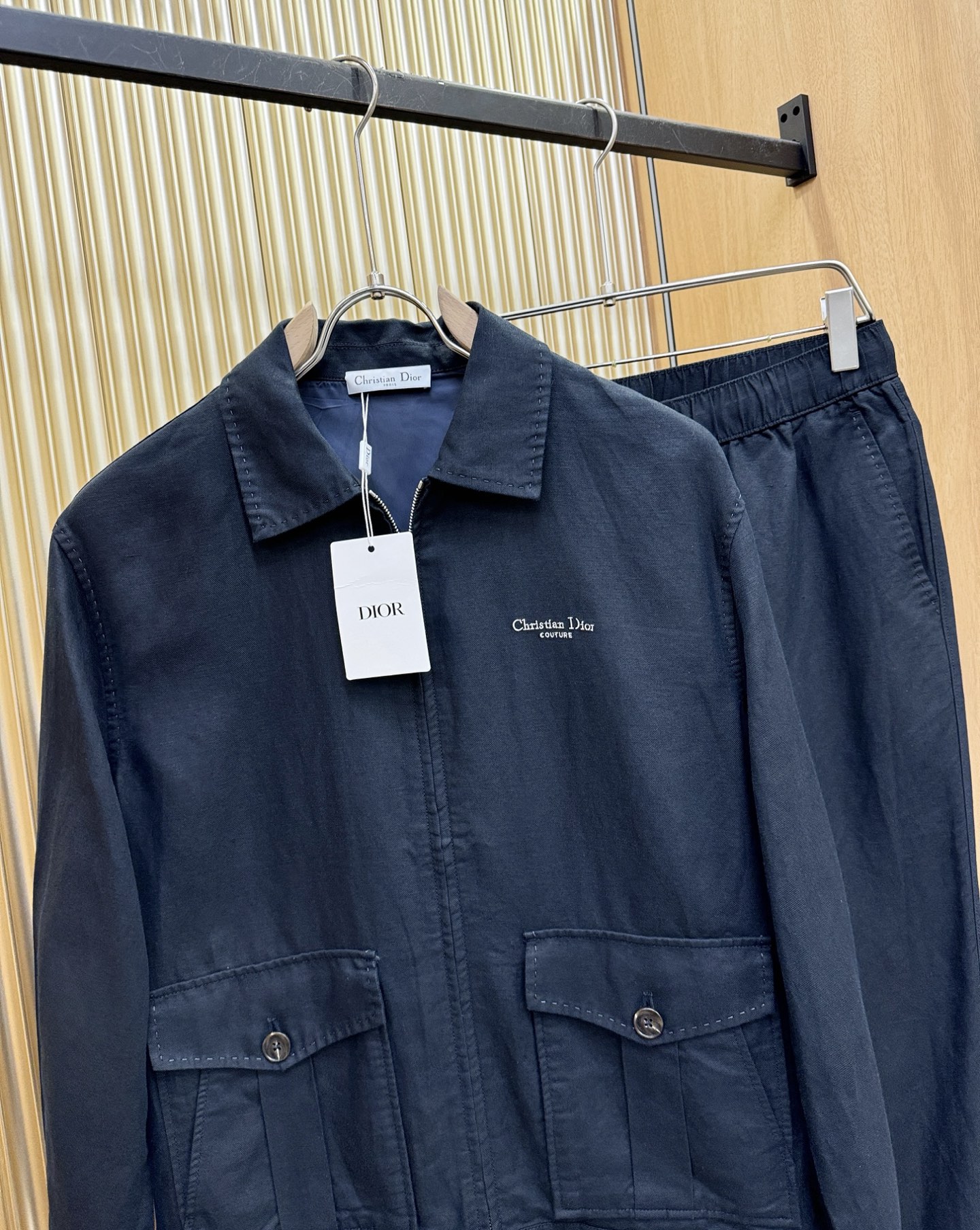 套装 Dior迪奥 2026专柜同款亚麻套装，100%亚麻面料，亚麻外套，足够腔调，亚麻自带的麻结肌理，