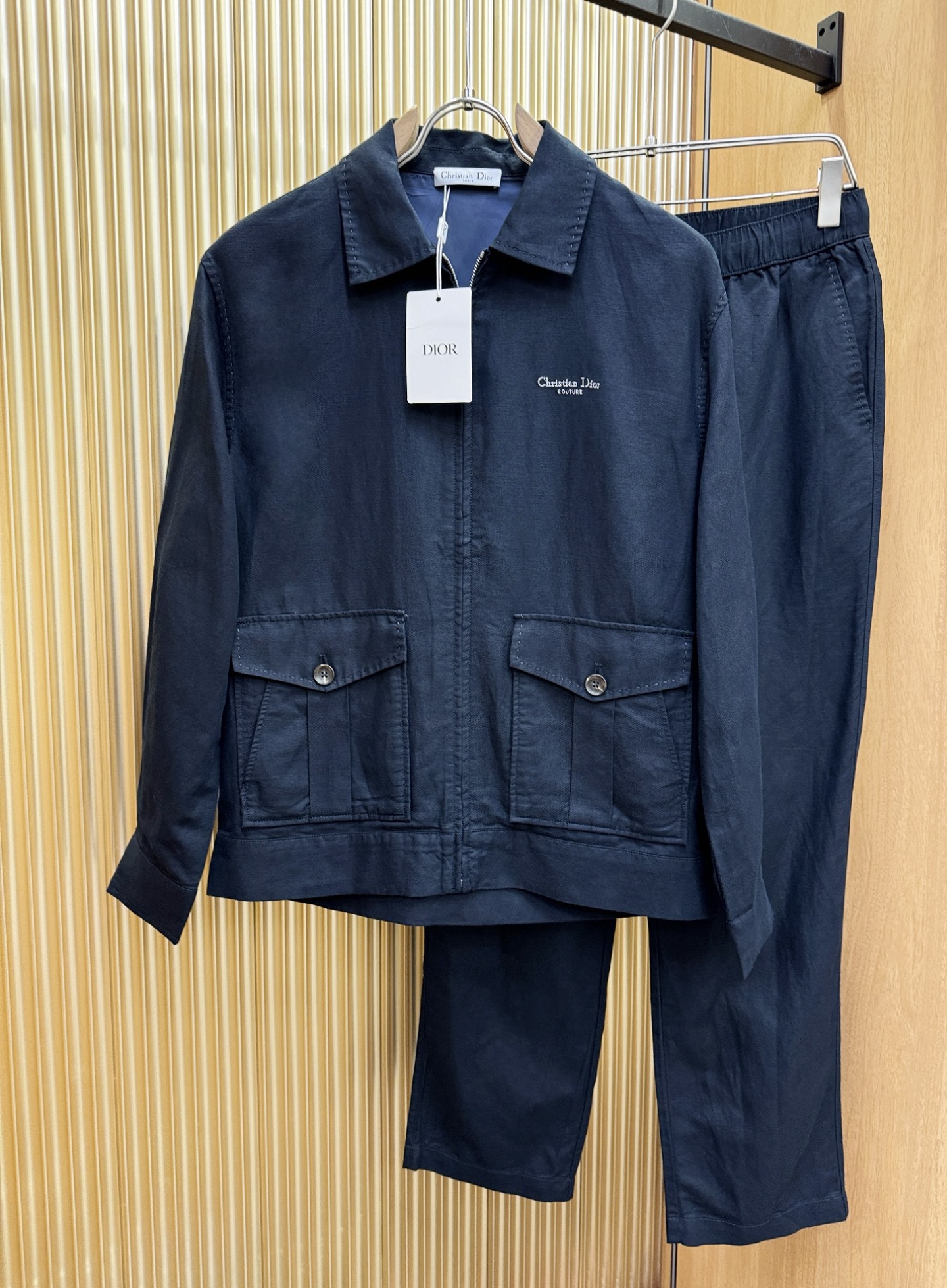 套装 Dior迪奥 2026专柜同款亚麻套装，100%亚麻面料，亚麻外套，足够腔调，亚麻自带的麻结肌理，