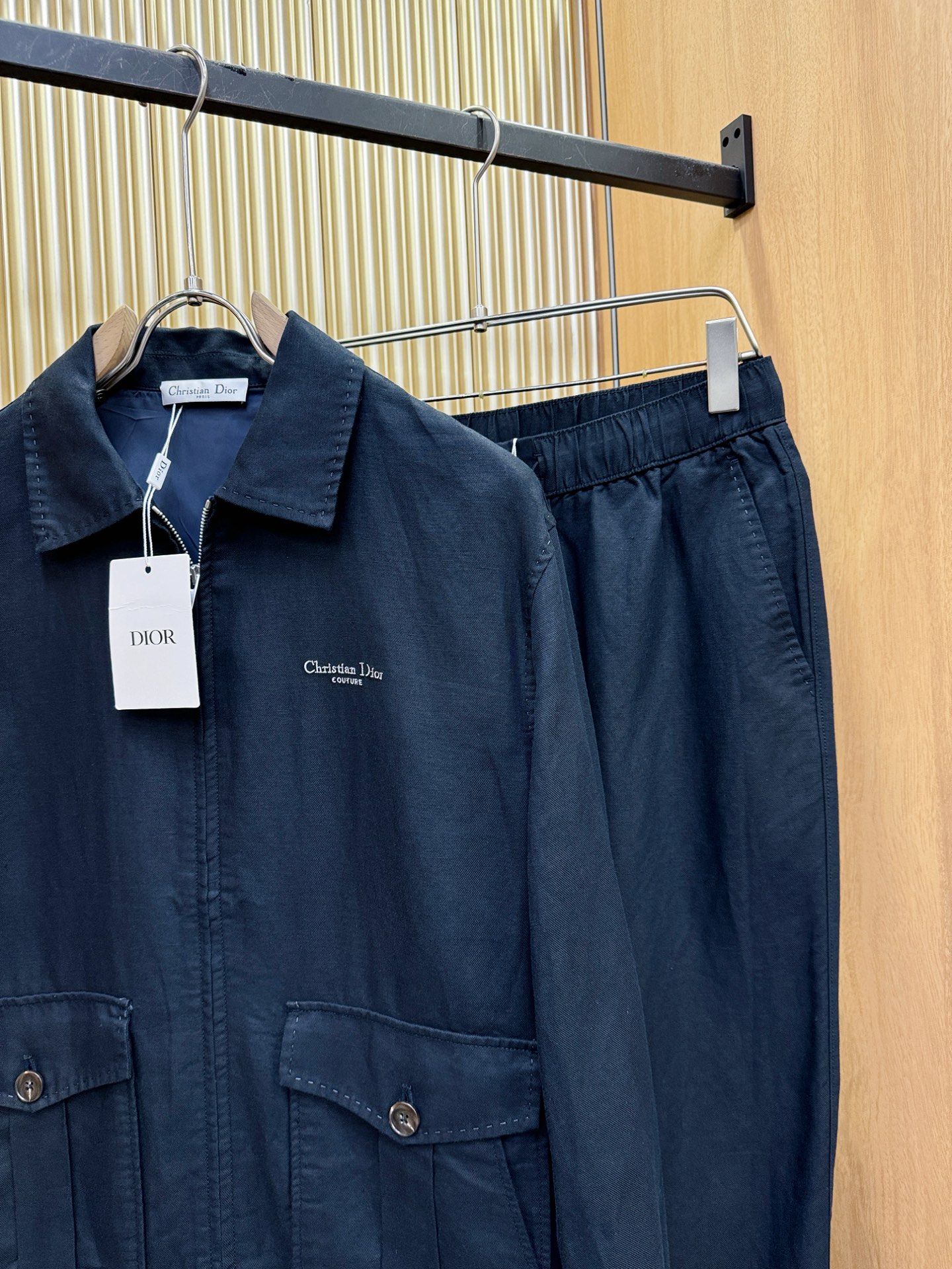 套装 Dior迪奥 2026专柜同款亚麻套装，100%亚麻面料，亚麻外套，足够腔调，亚麻自带的麻结肌理，