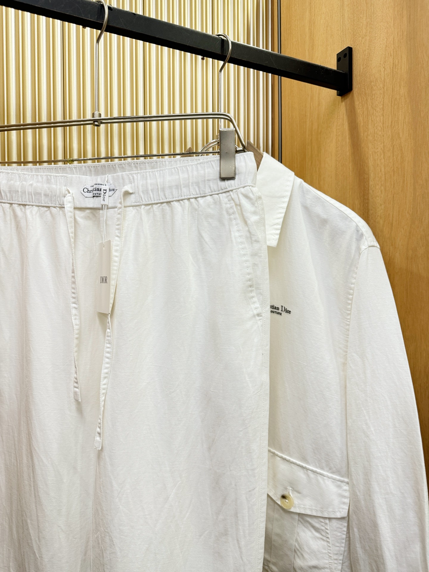 套装 Dior迪奥 2026专柜同款亚麻套装，100%亚麻面料，亚麻外套，足够腔调，亚麻自带的麻结肌理，