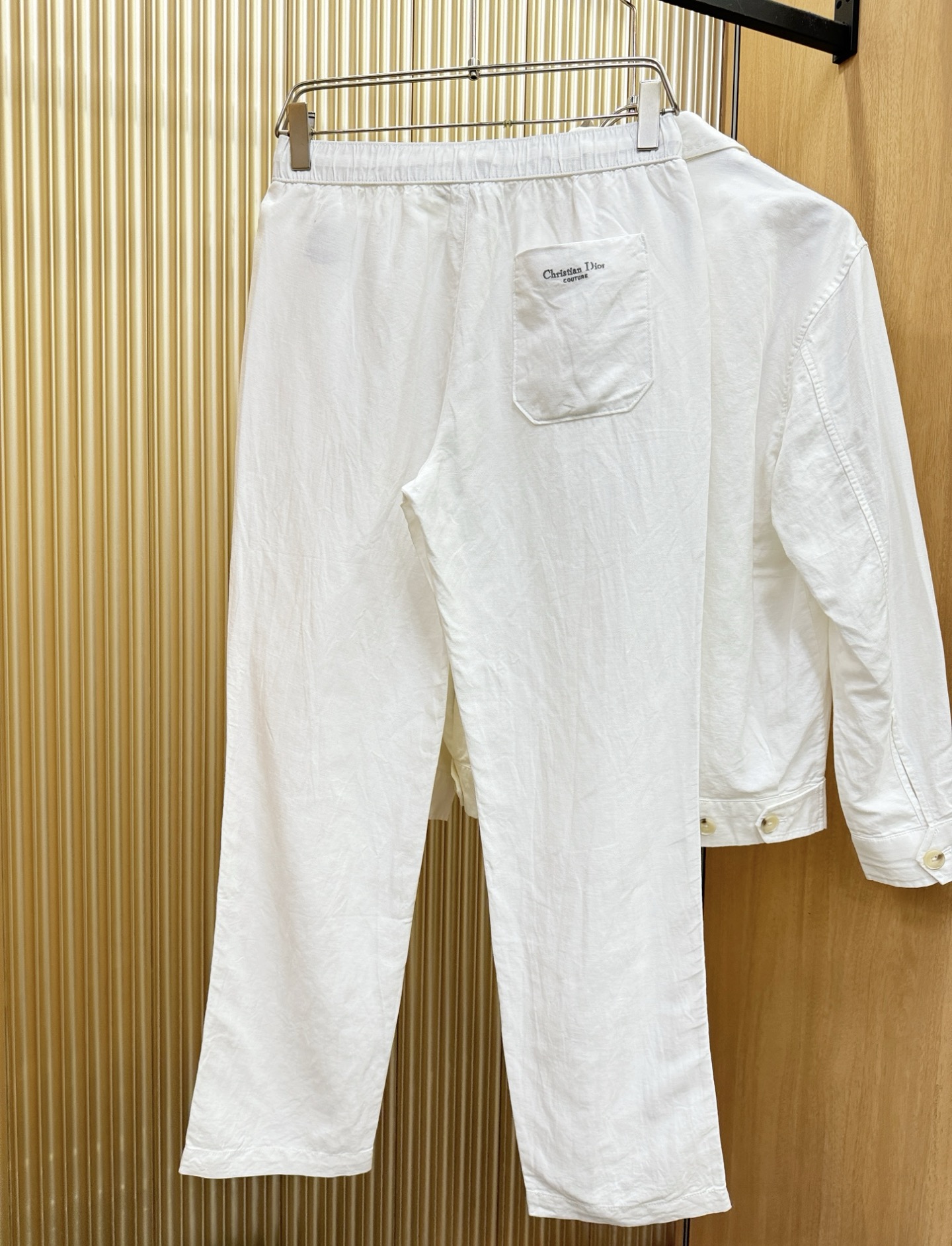 套装 Dior迪奥 2026专柜同款亚麻套装，100%亚麻面料，亚麻外套，足够腔调，亚麻自带的麻结肌理，