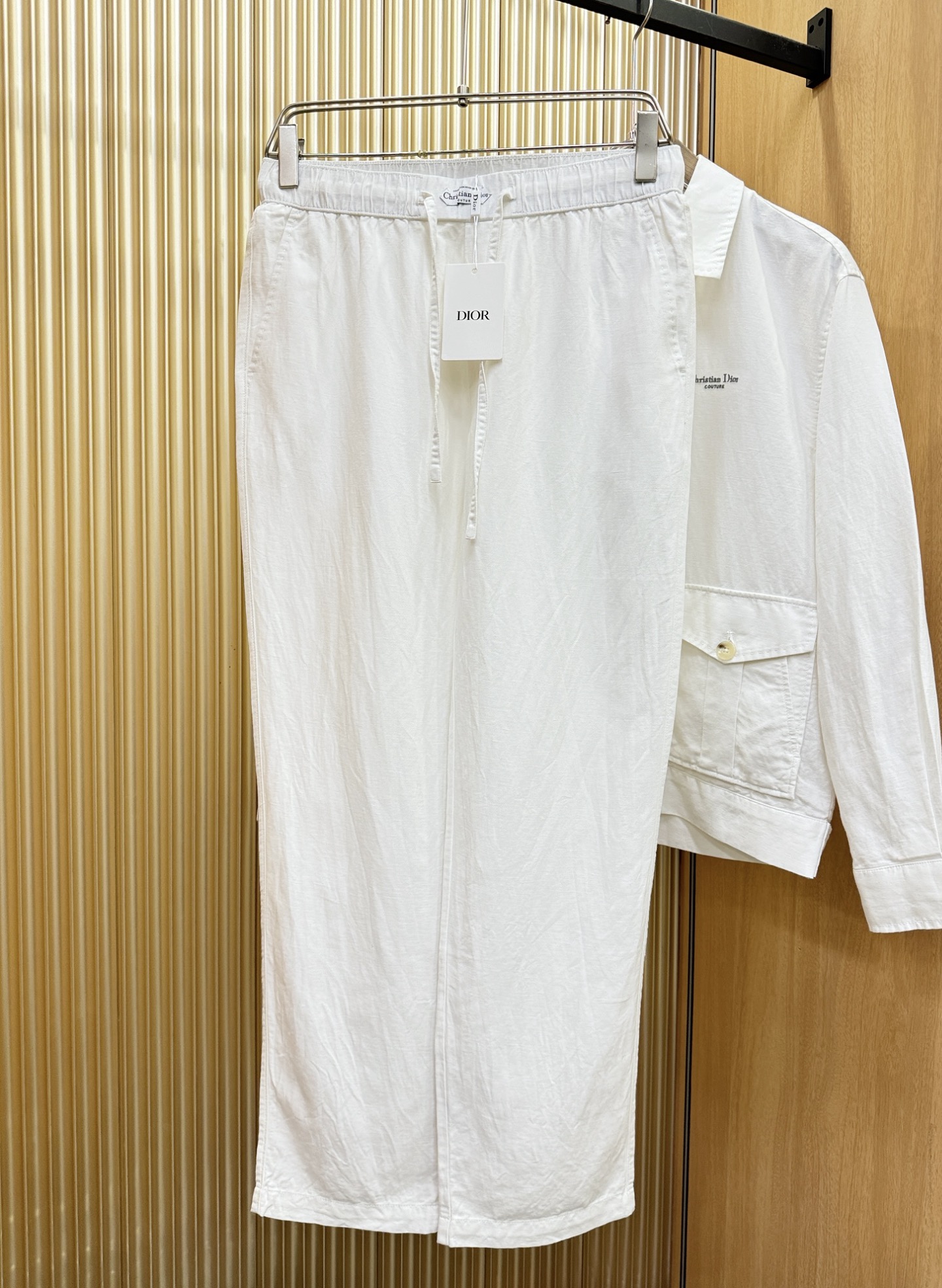 套装 Dior迪奥 2026专柜同款亚麻套装，100%亚麻面料，亚麻外套，足够腔调，亚麻自带的麻结肌理，