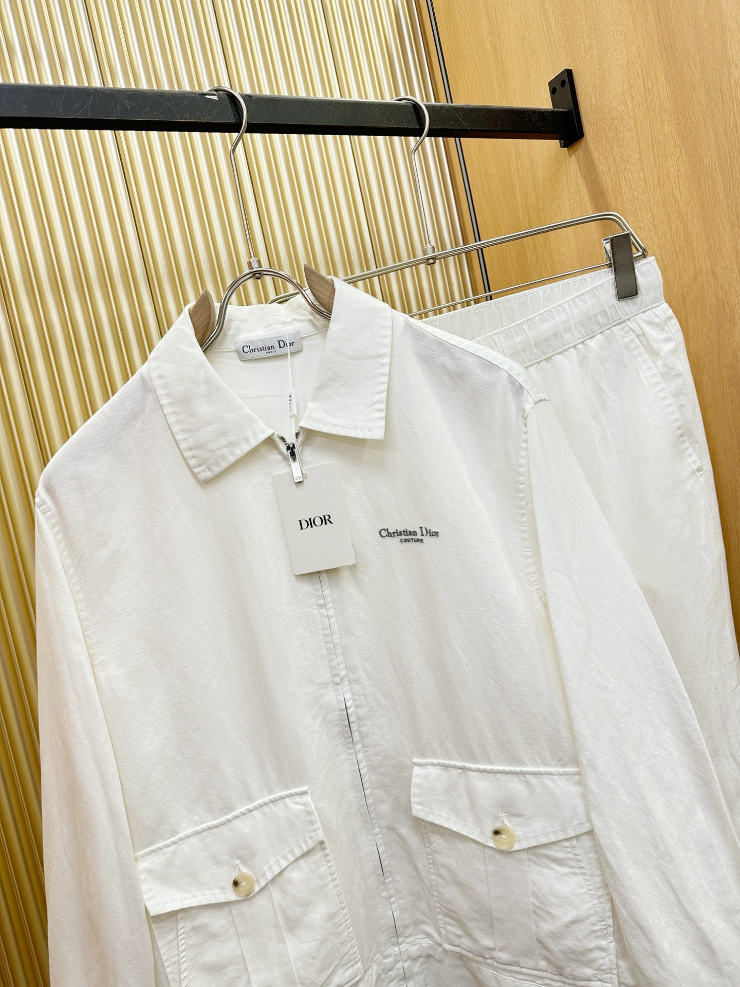 套装 Dior迪奥 2026专柜同款亚麻套装，100%亚麻面料，亚麻外套，足够腔调，亚麻自带的麻结肌理，