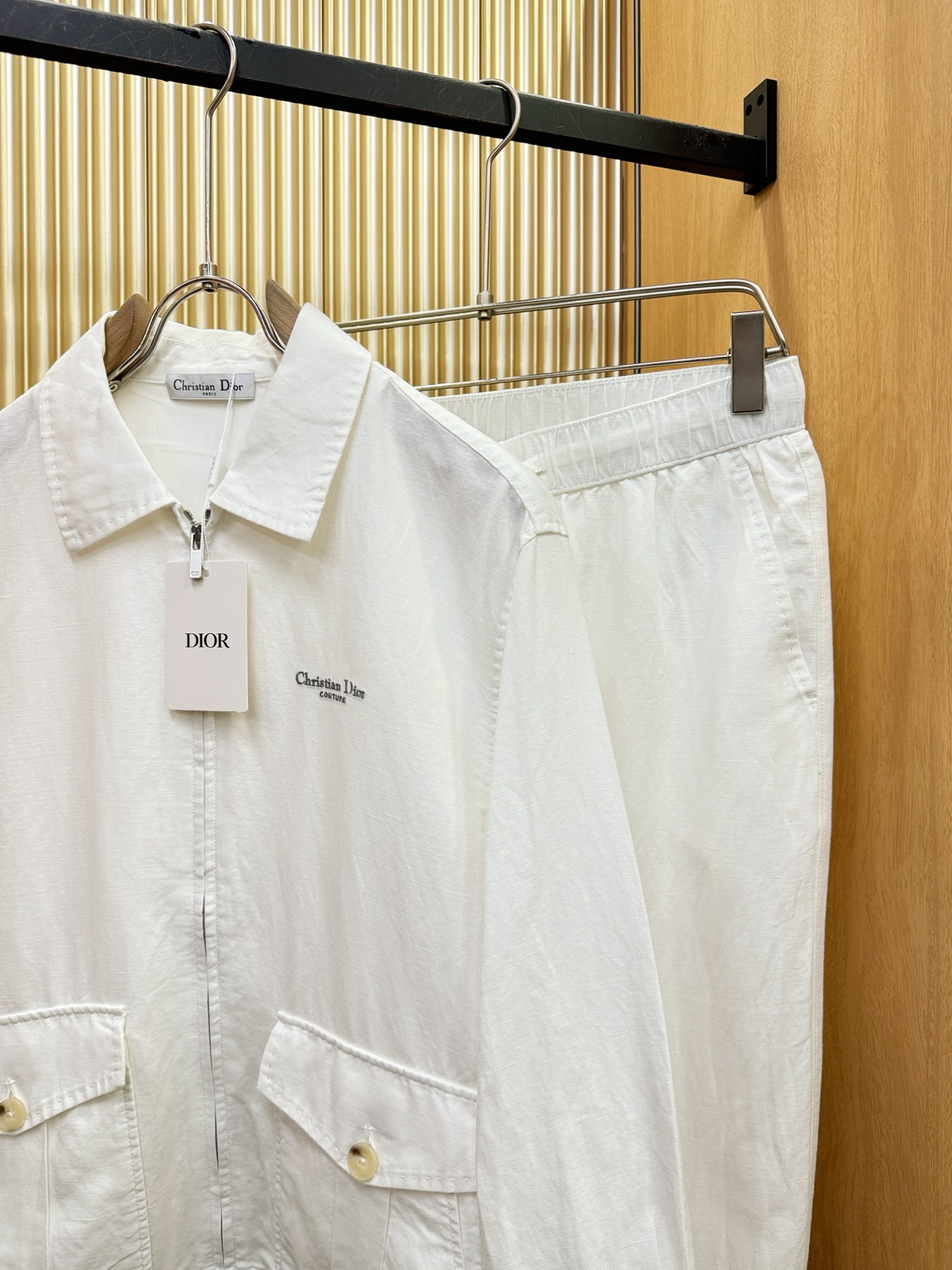 套装 Dior迪奥 2026专柜同款亚麻套装，100%亚麻面料，亚麻外套，足够腔调，亚麻自带的麻结肌理，