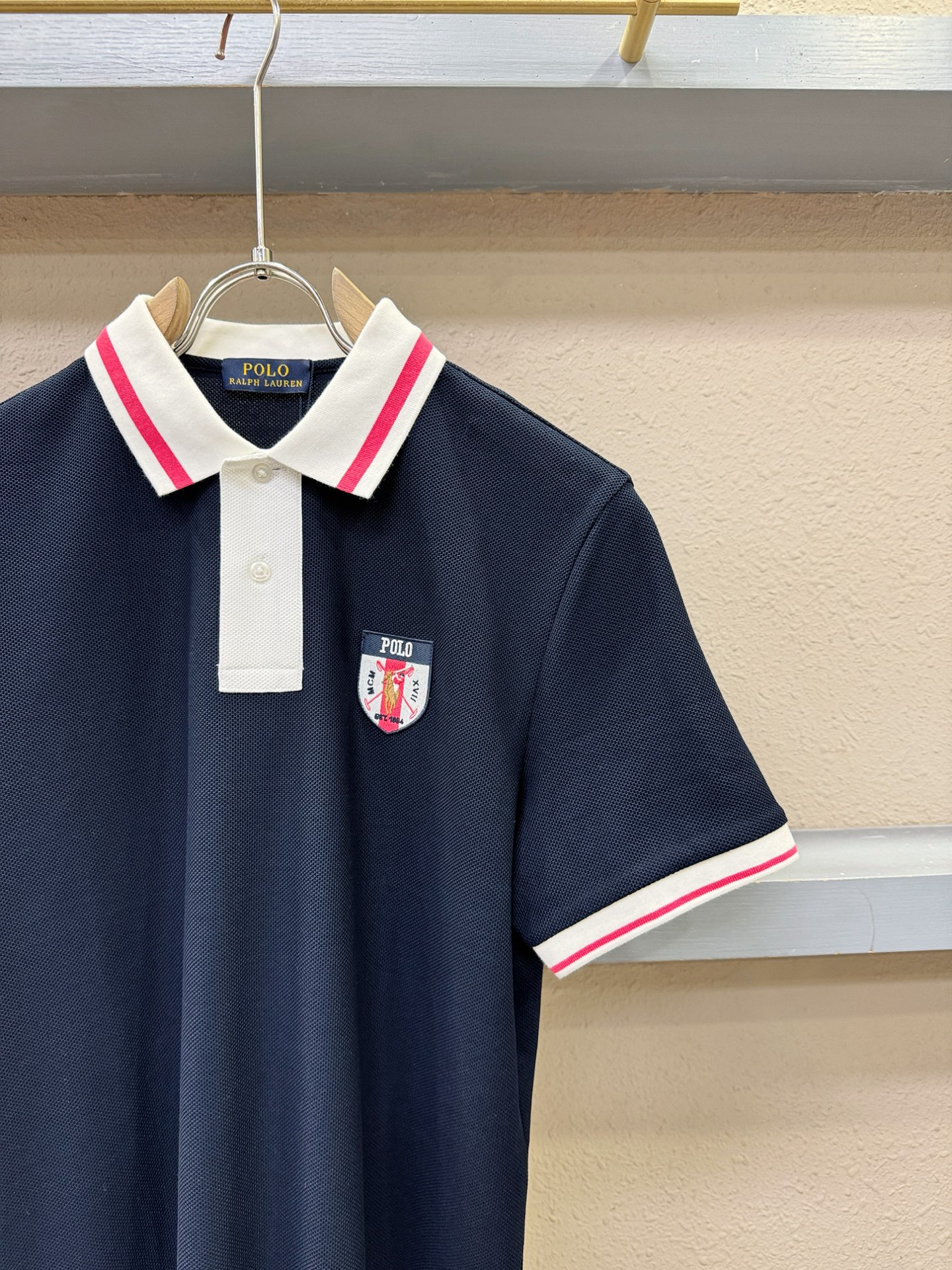 POLO 2026春夏新款首发专柜最新款翻领短袖，100%丝光棉面料，高端订制 设计前卫时尚！品牌log