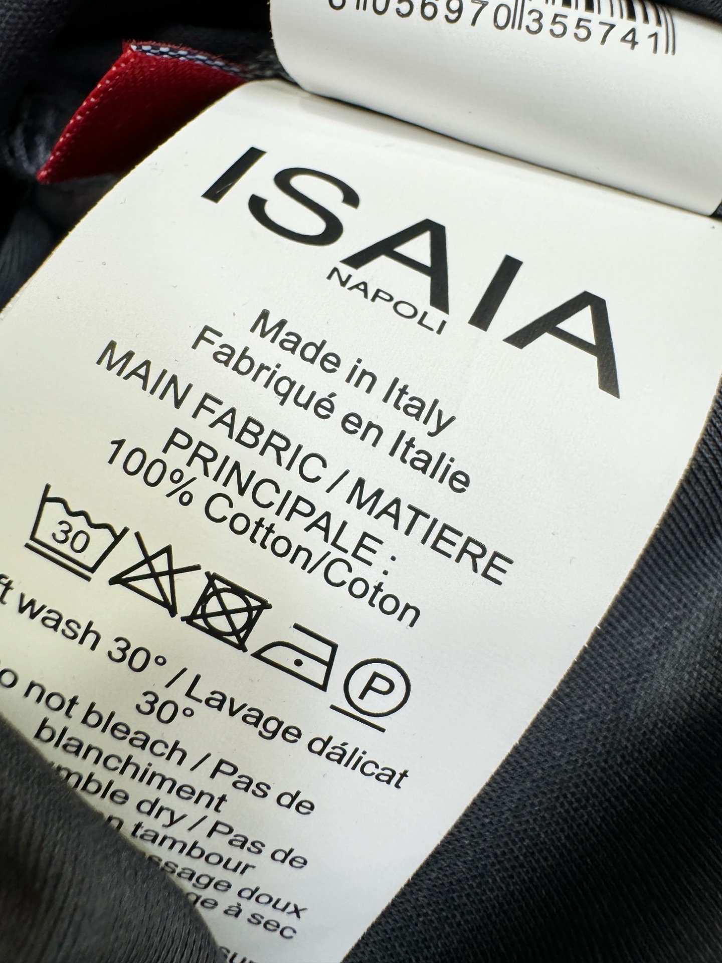 ISAIA 顶级品质 2026新品短袖！原版定制面料，手感柔软。顶级进口私货，时尚设计潮流短袖，不失奢华