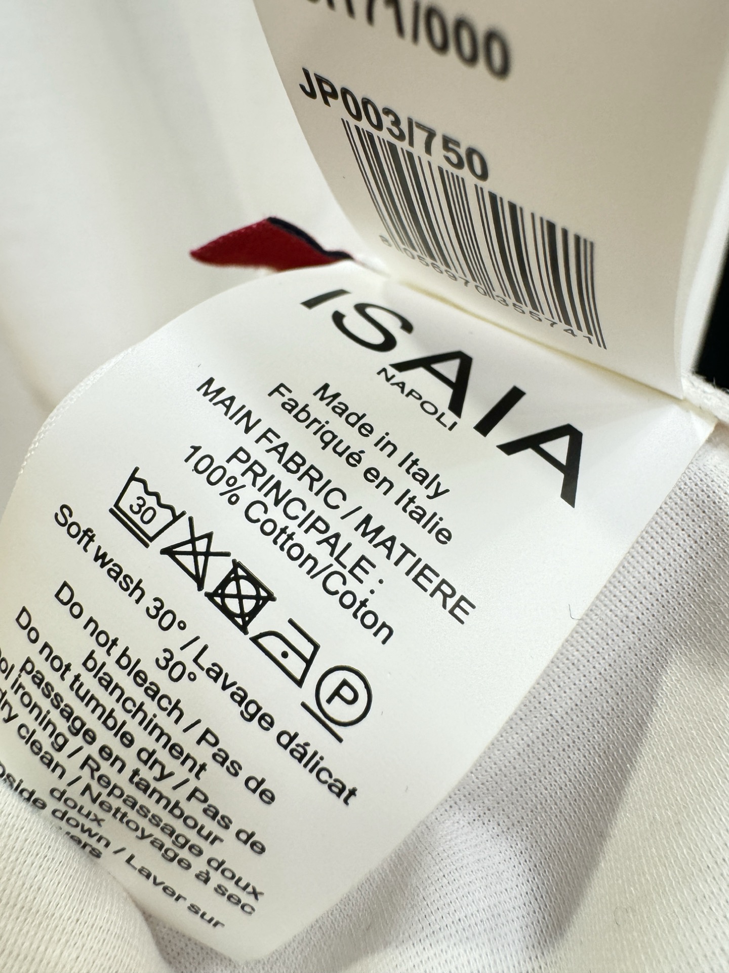 ISAIA 顶级品质 2026新品短袖！原版定制面料，手感柔软。顶级进口私货，时尚设计潮流短袖，不失奢华