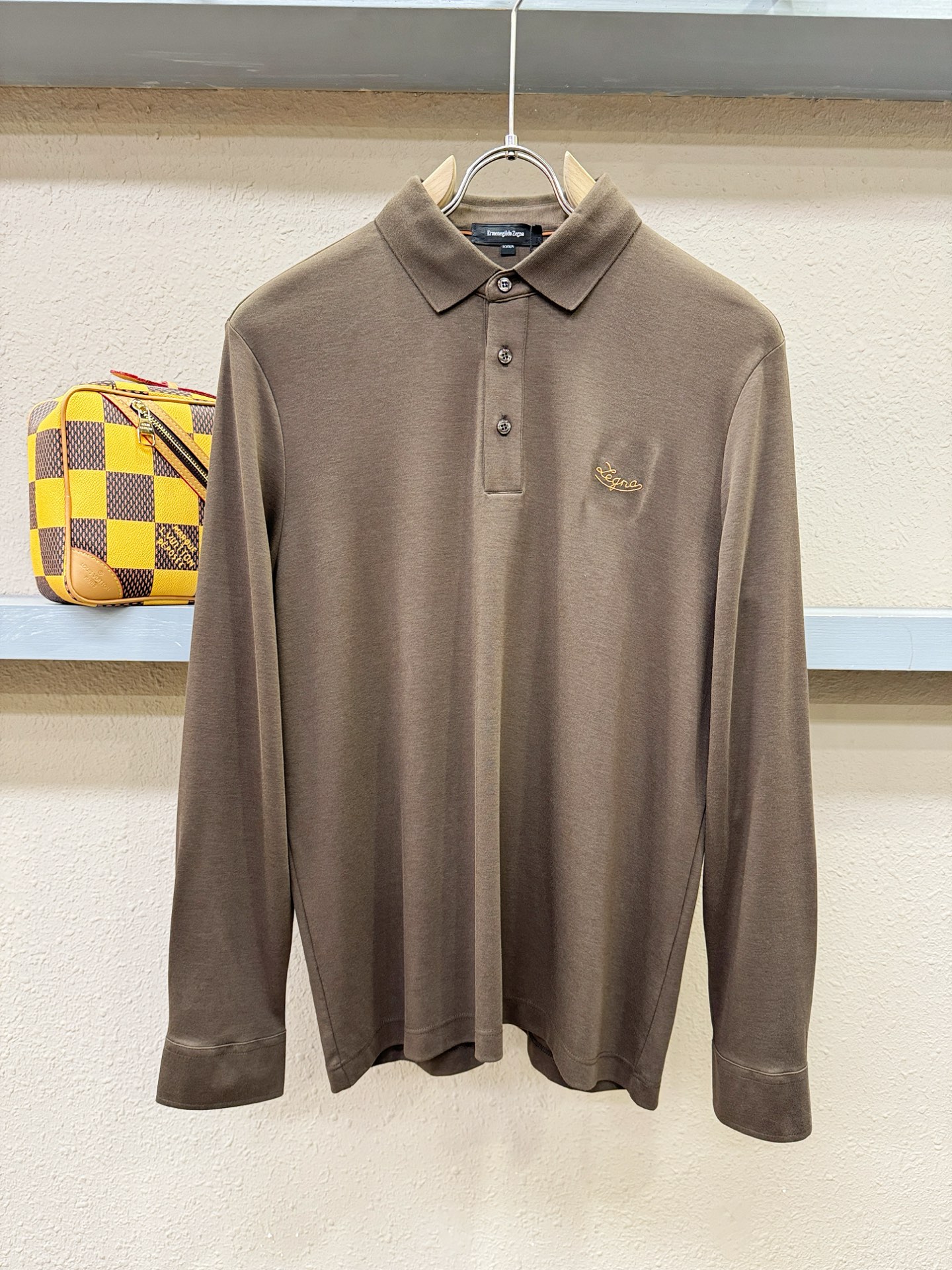 Loro Piana诺悠翩雅 新品 长袖翻领，经典Logo设计，百搭款 官网同步发售 定制面料，柔软细腻