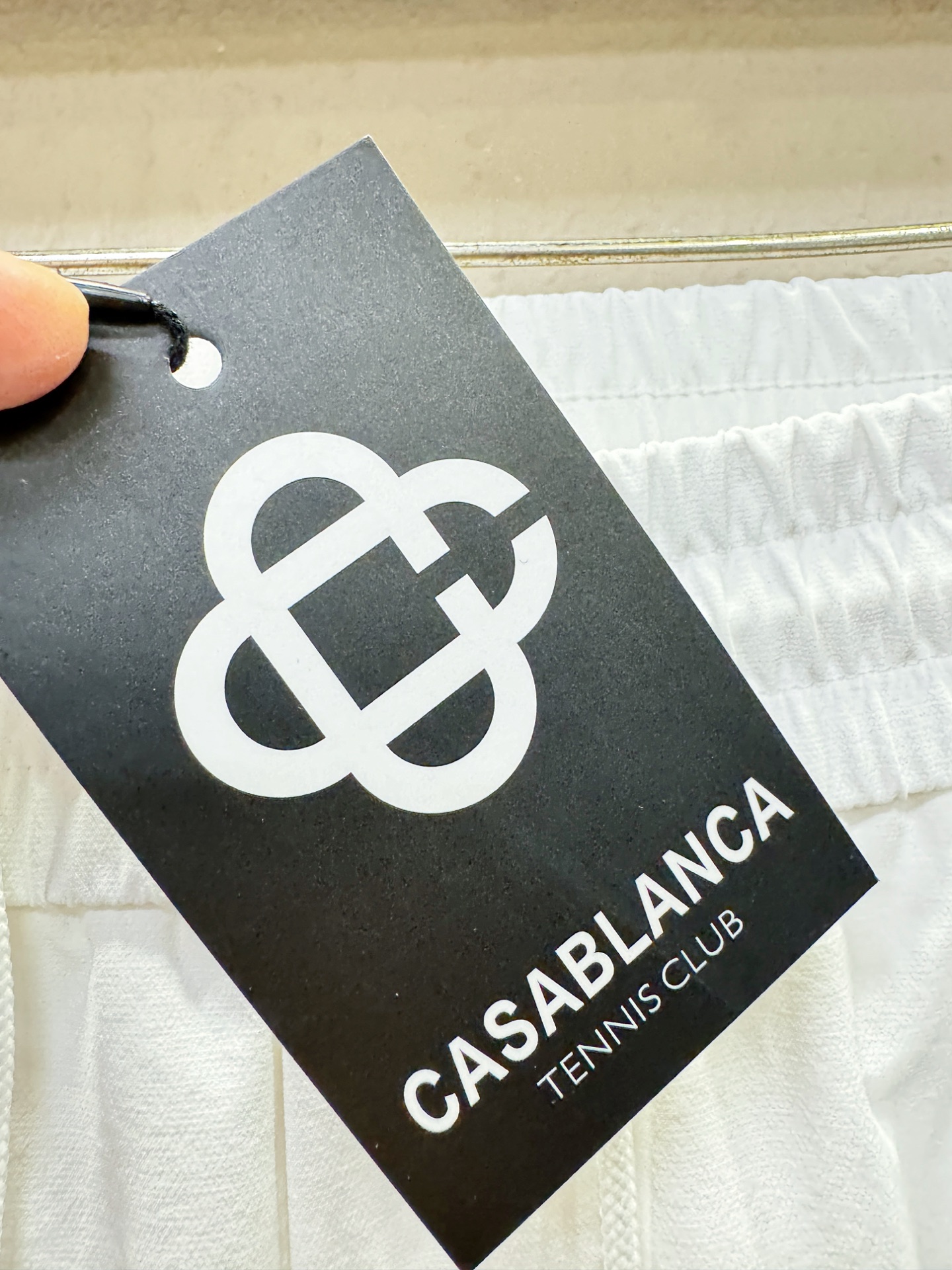 CASABLANCA 2026春夏休闲裤，选用欧洲进口面料，柔软舒适有质感，原版五金配件，非常炫酷，细节