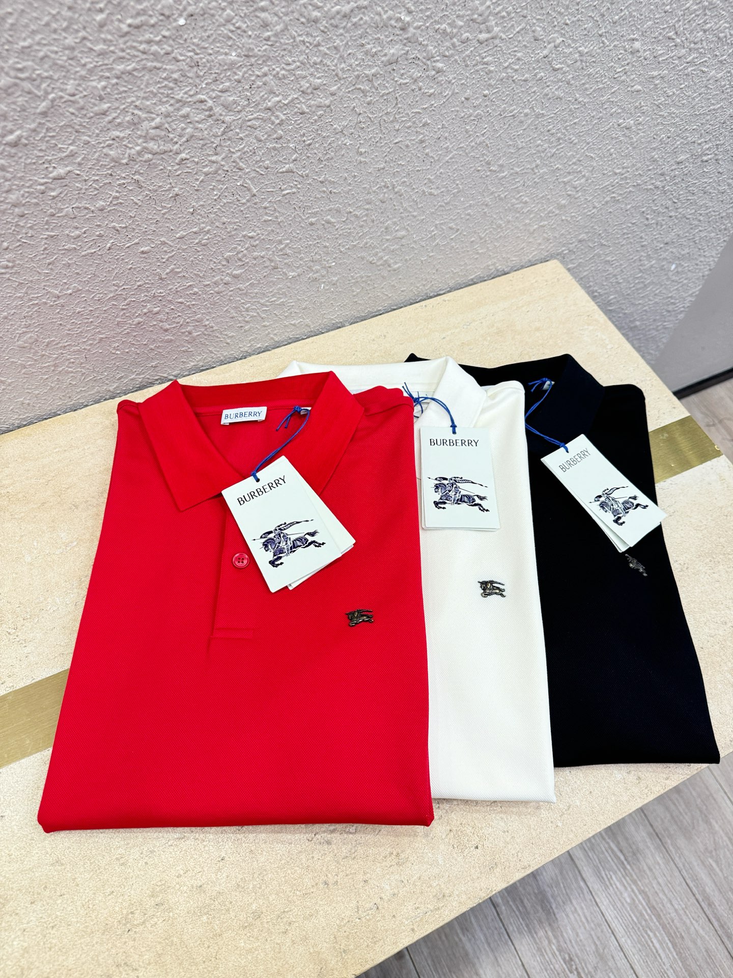 BURBERRY巴宝莉 2026官方新款 专柜同步上市 男士翻领短袖POLO衫，高端主线系列，进口珠地丝