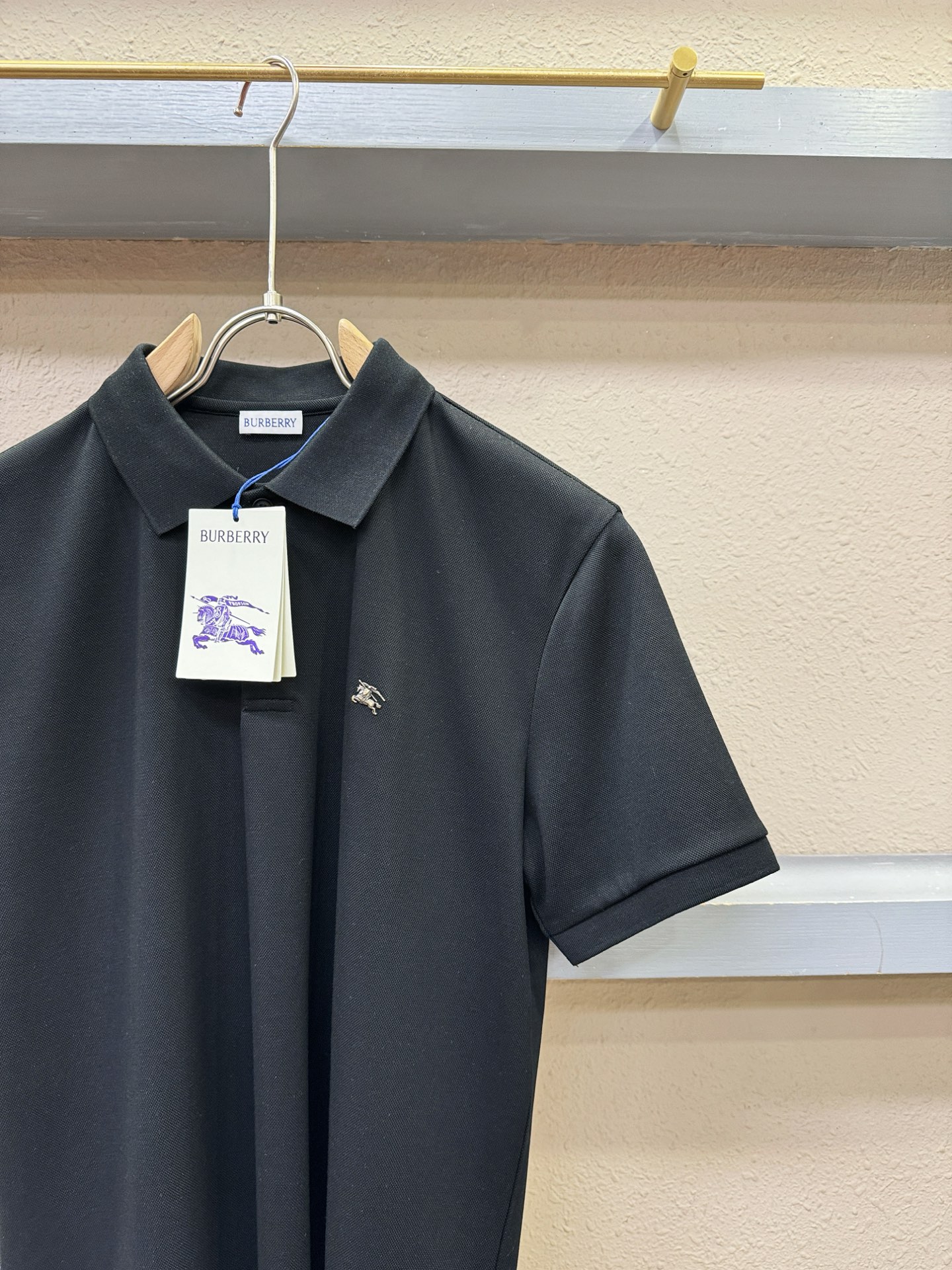 BURBERRY巴宝莉 2026官方新款 专柜同步上市 男士翻领短袖POLO衫，高端主线系列，进口珠地丝