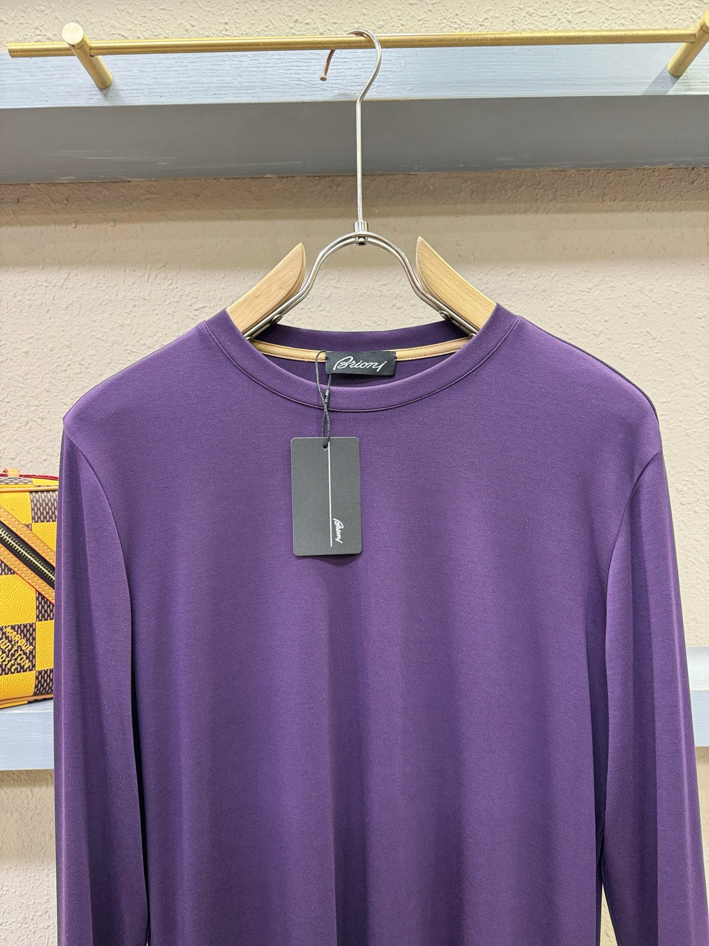 Brioni 布里奥尼 2026新品 长袖T恤，经典Logo设计，百搭款 官网同步发售 定制面料，柔软细