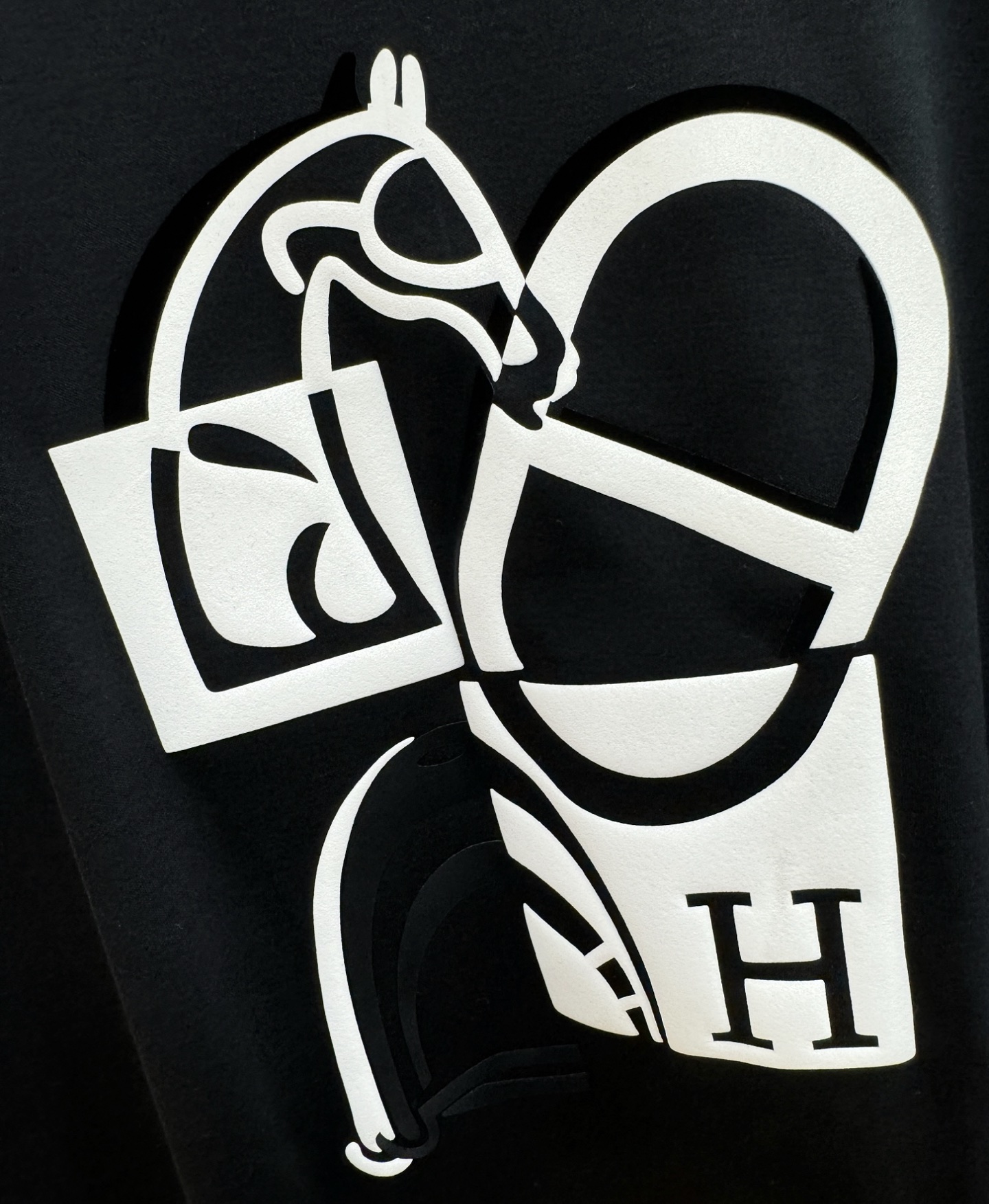 Hermès爱马仕 2026新款短袖T恤！走秀图案时尚休闲短袖T恤衫！设计logo设计！极具设计精选客供