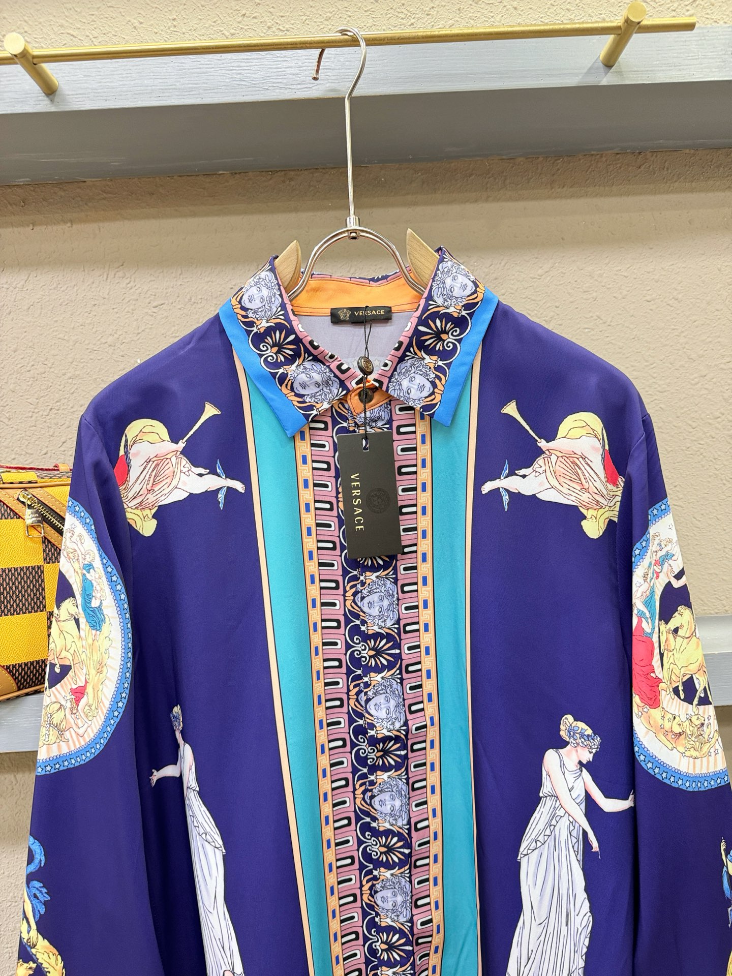 高定款(真丝面料升级 ) Versace 范思哲 最大可穿240斤，新款真丝衬衫，男女同款，定制真丝面料