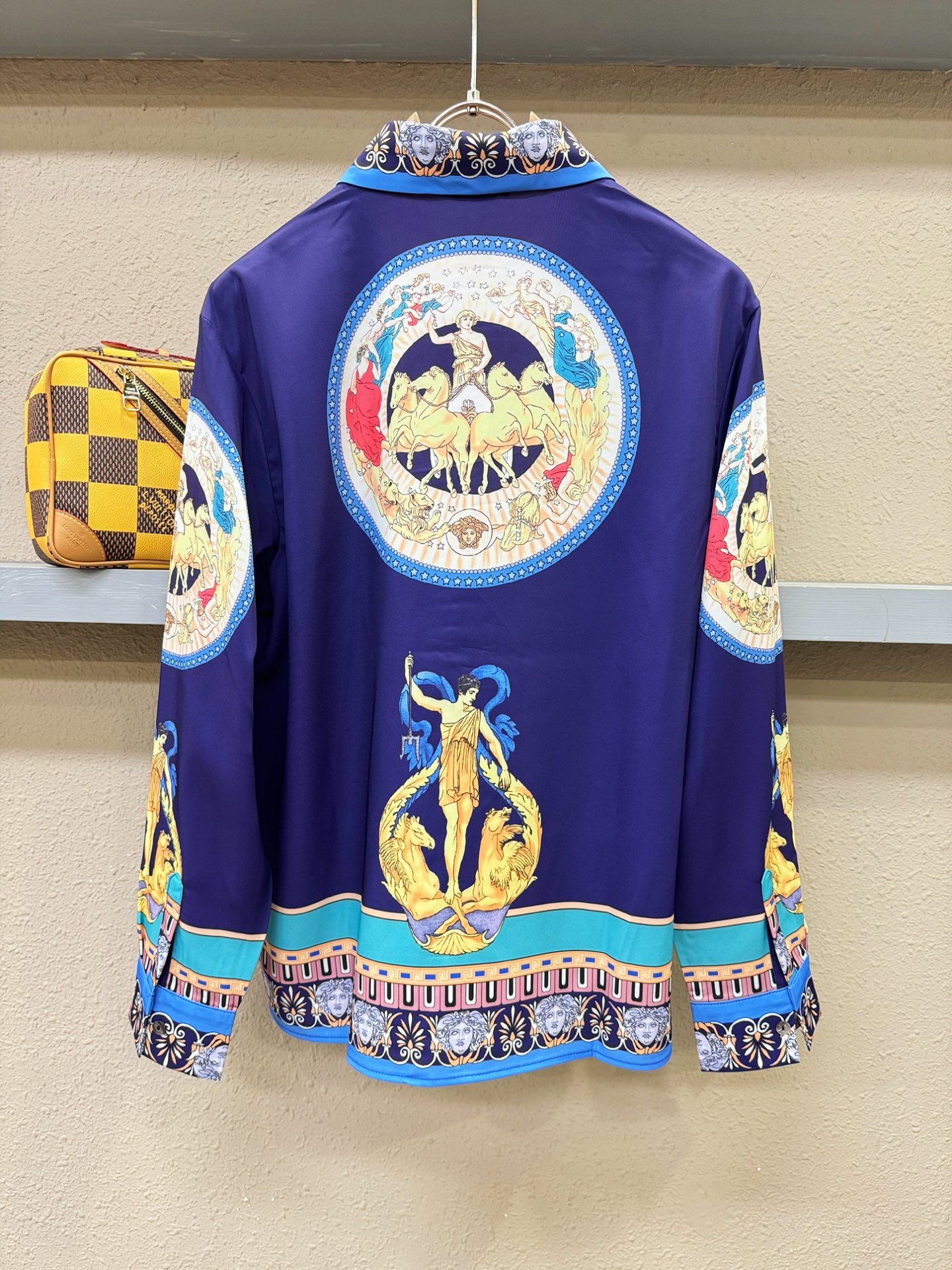 高定款(真丝面料升级 ) Versace 范思哲 最大可穿240斤，新款真丝衬衫，男女同款，定制真丝面料