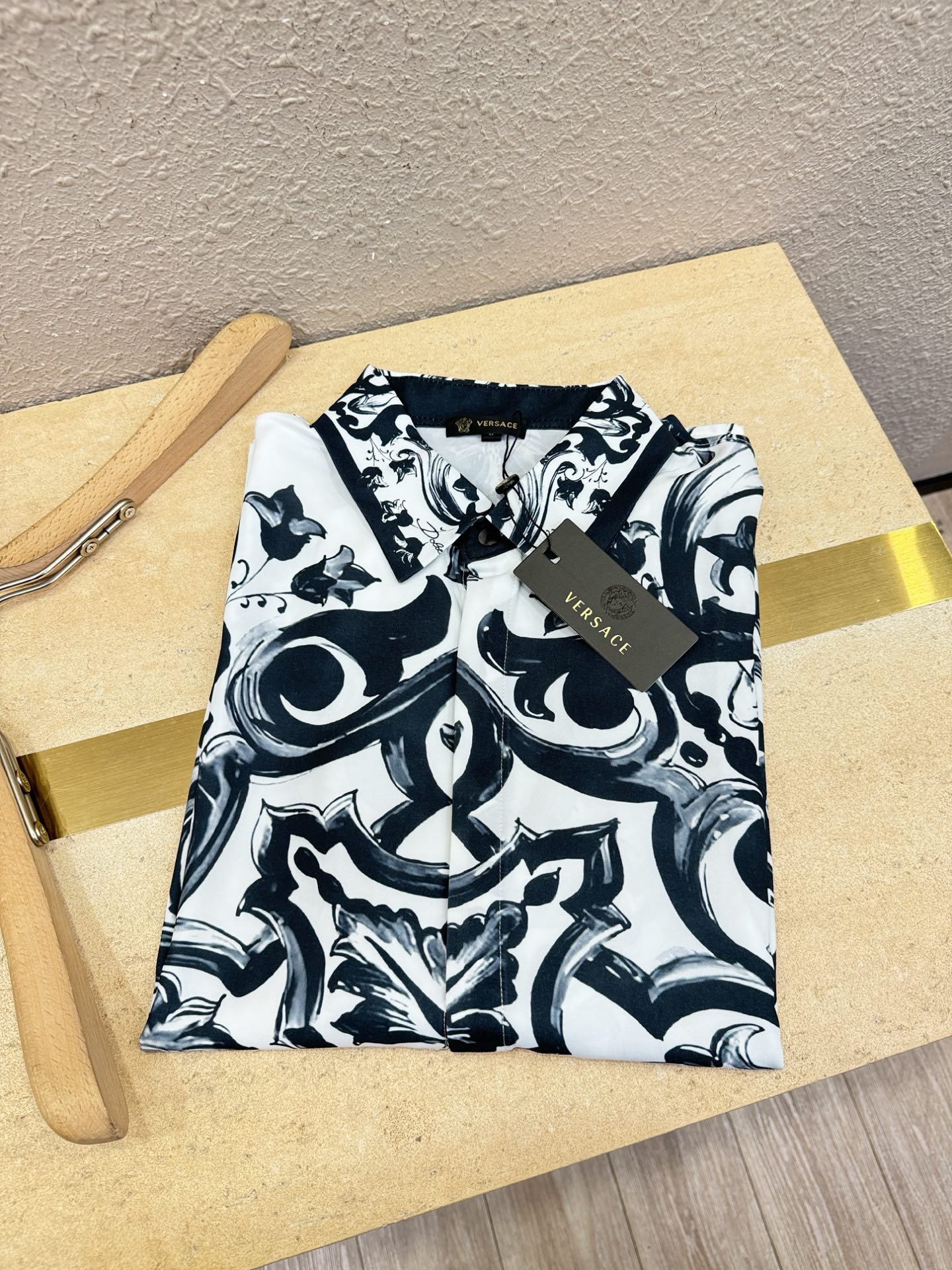 高定款(真丝面料升级 ) Versace 范思哲 最大可穿240斤，新款真丝衬衫，男女同款，定制真丝面料