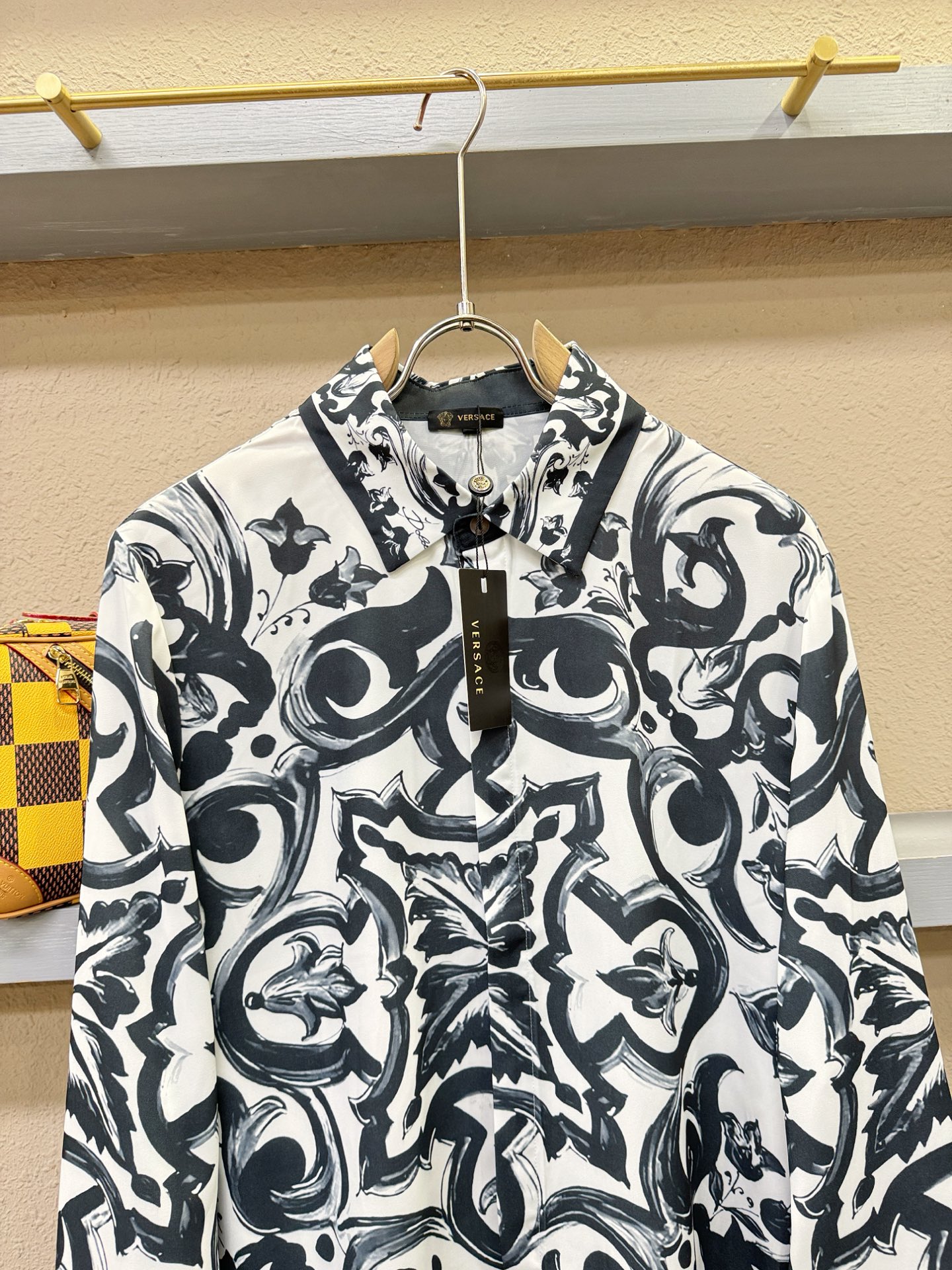 高定款(真丝面料升级 ) Versace 范思哲 最大可穿240斤，新款真丝衬衫，男女同款，定制真丝面料