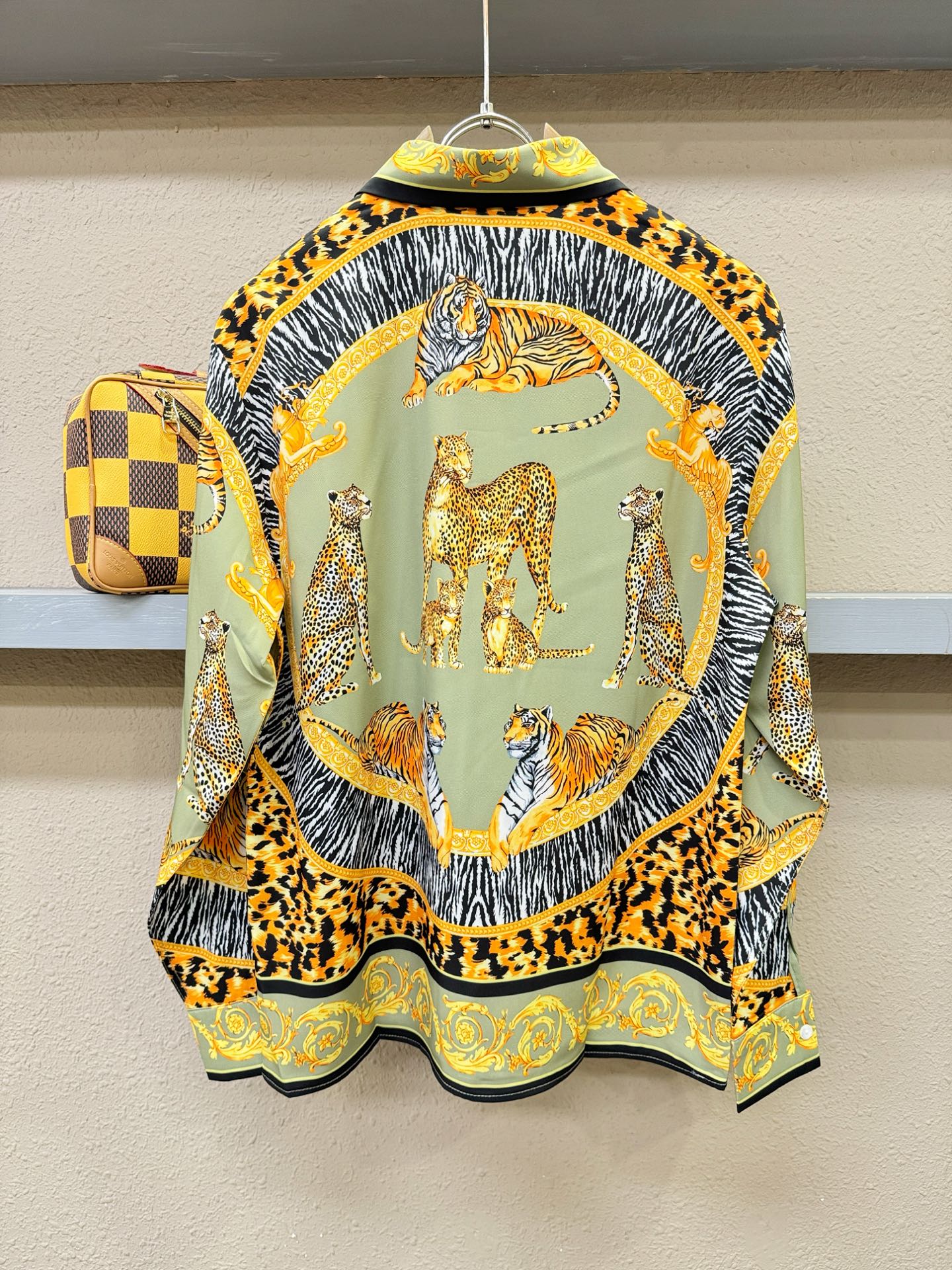 高定款(真丝面料升级 ) Versace 范思哲 最大可穿240斤，新款真丝衬衫，男女同款，定制真丝面料
