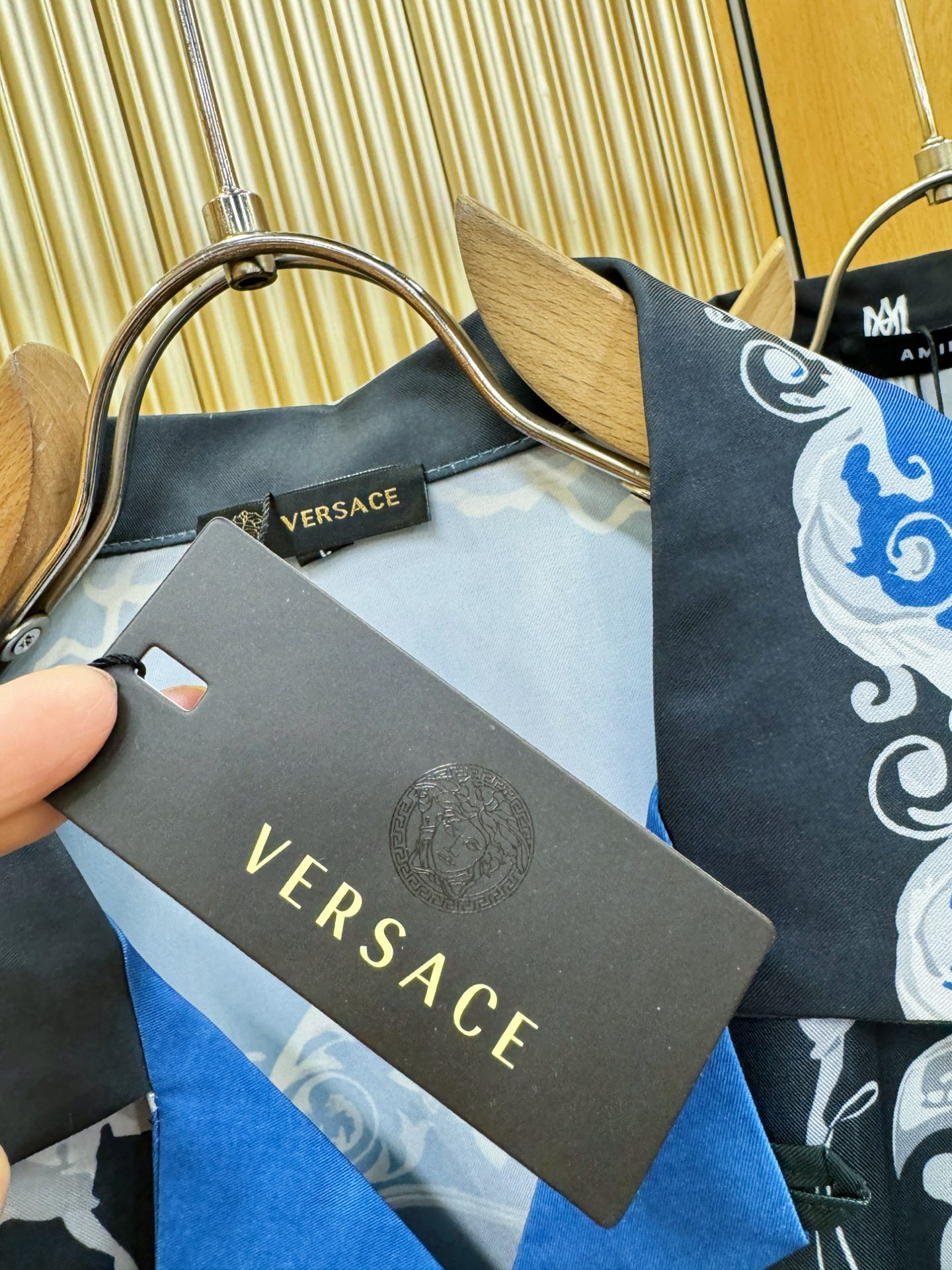 高定款(真丝面料升级 ) Versace 范思哲 最大可穿260斤，新款真丝衬衫，男女同款，定制真丝面料
