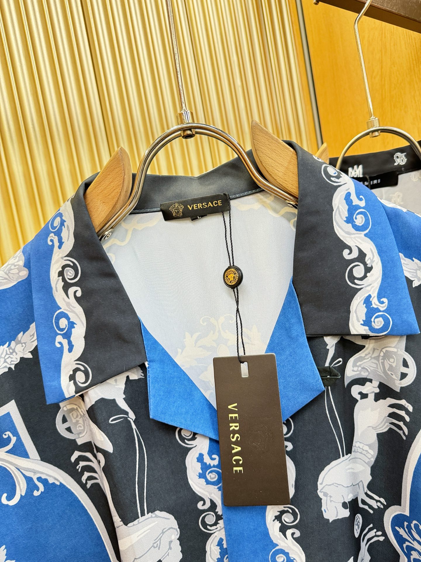 高定款(真丝面料升级 ) Versace 范思哲 最大可穿260斤，新款真丝衬衫，男女同款，定制真丝面料