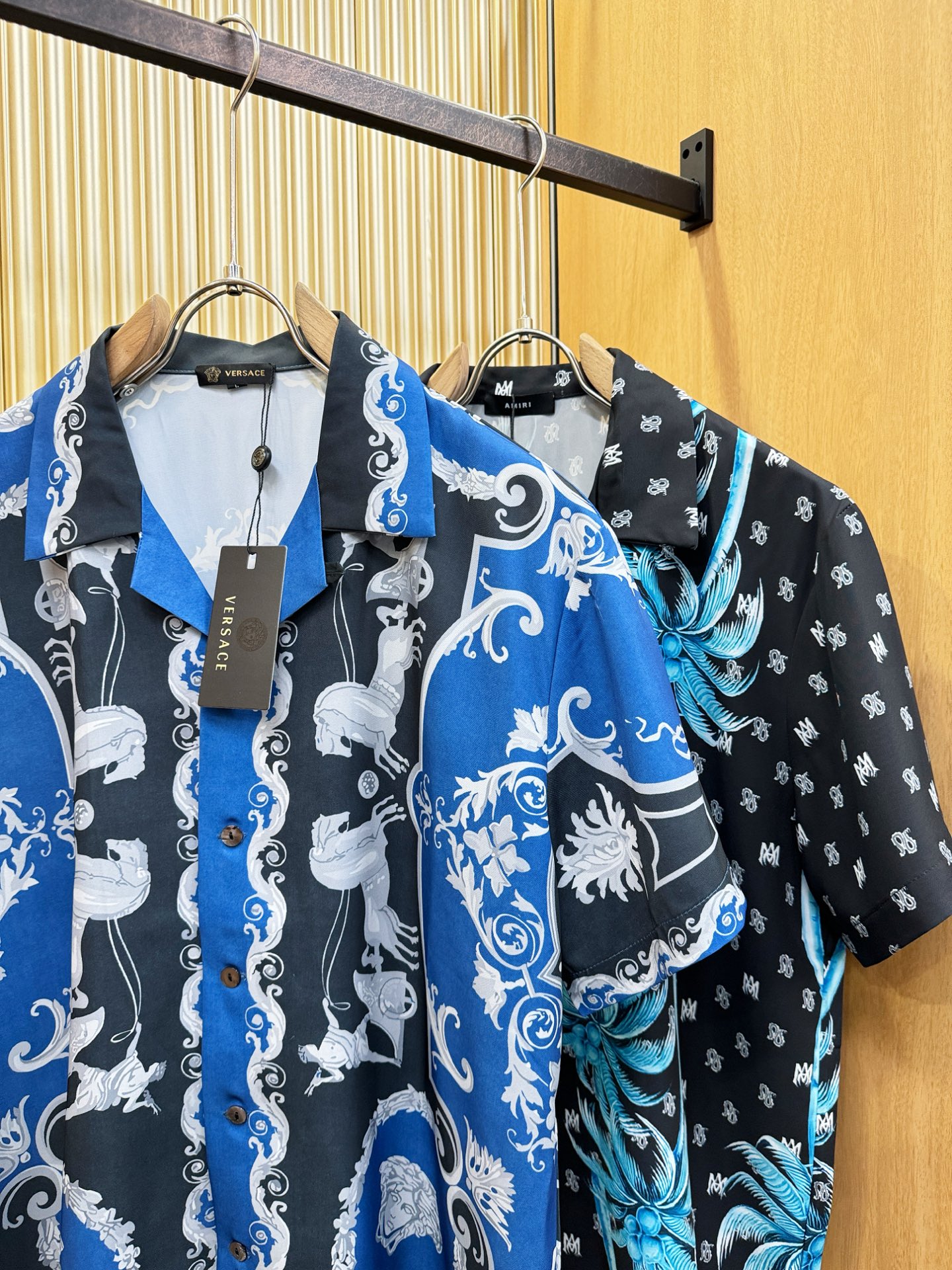 高定款(真丝面料升级 ) Versace 范思哲 最大可穿260斤，新款真丝衬衫，男女同款，定制真丝面料