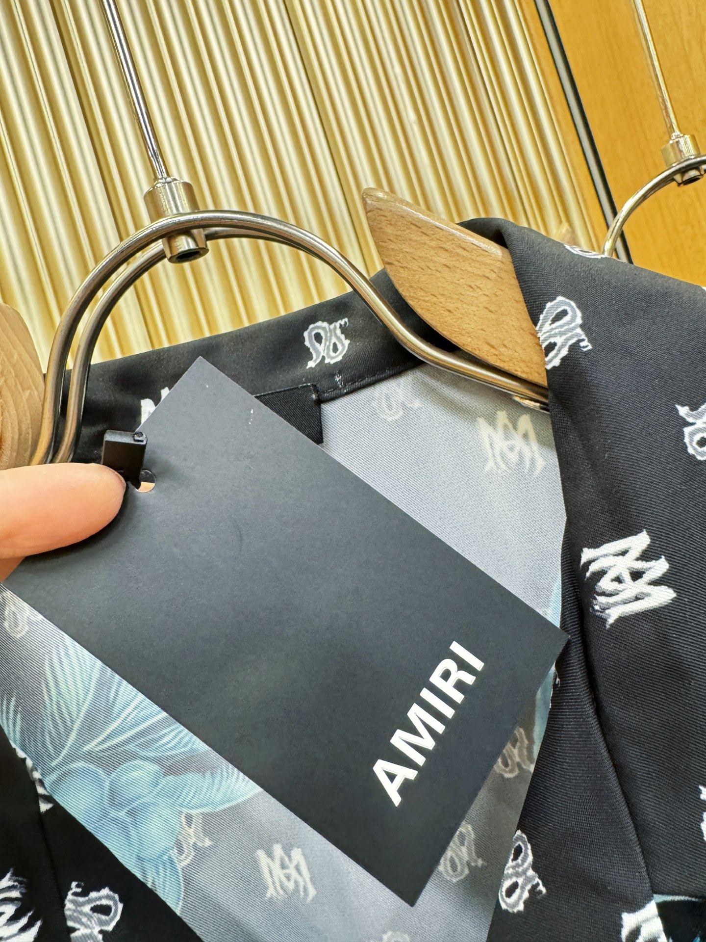 高定款(真丝面料升级 ) AMIRI最大可穿260斤，新款真丝衬衫，男女同款，定制真丝面料，不抽丝！干净