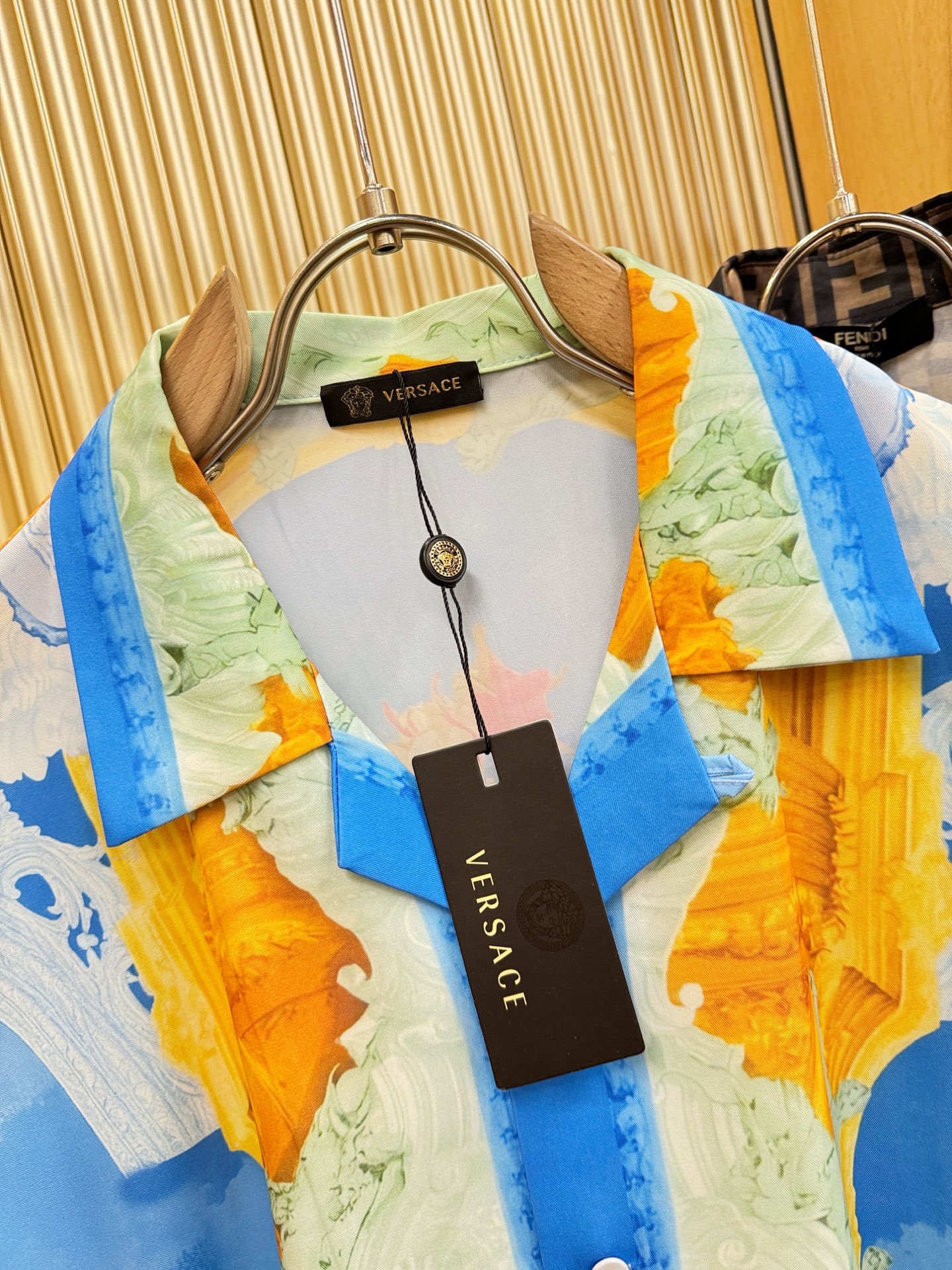 高定款(真丝面料升级 ) Versace 范思哲 最大可穿260斤，新款真丝衬衫，男女同款，定制真丝面料